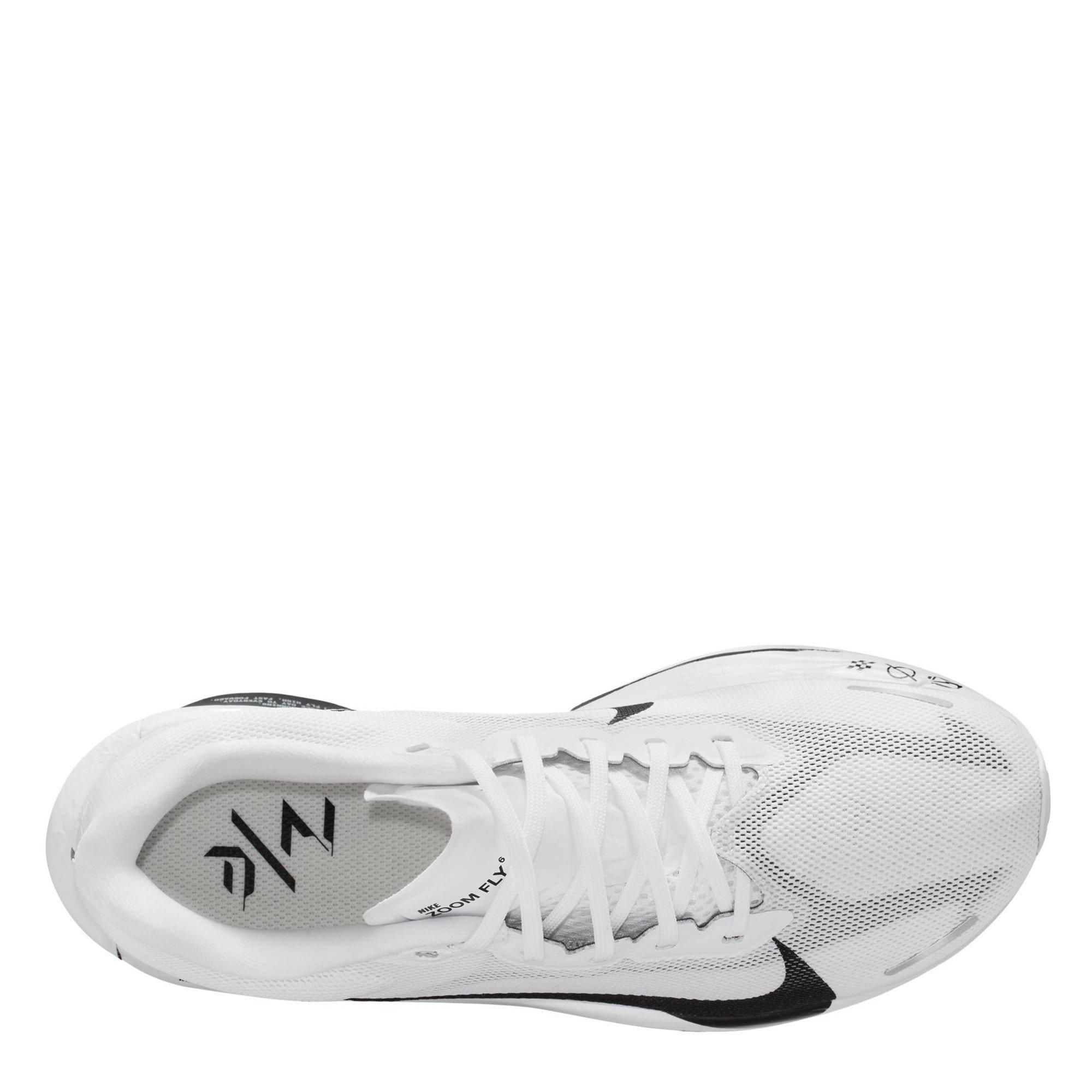 White/Black - Nike - Zoom Fly 6 Road Running Shoes Womens - 12