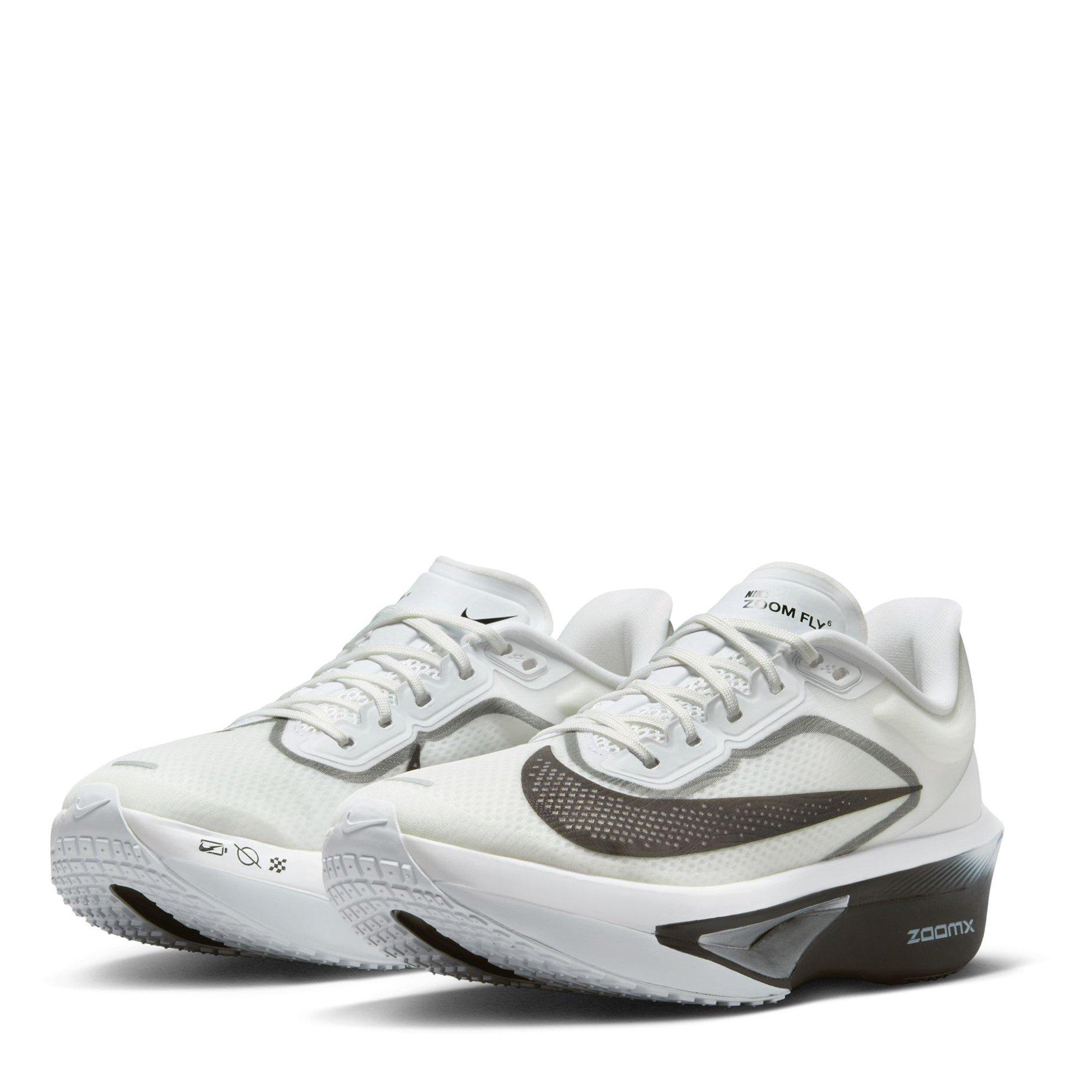 White/Black - Nike - Zoom Fly 6 Road Running Shoes Womens - 4