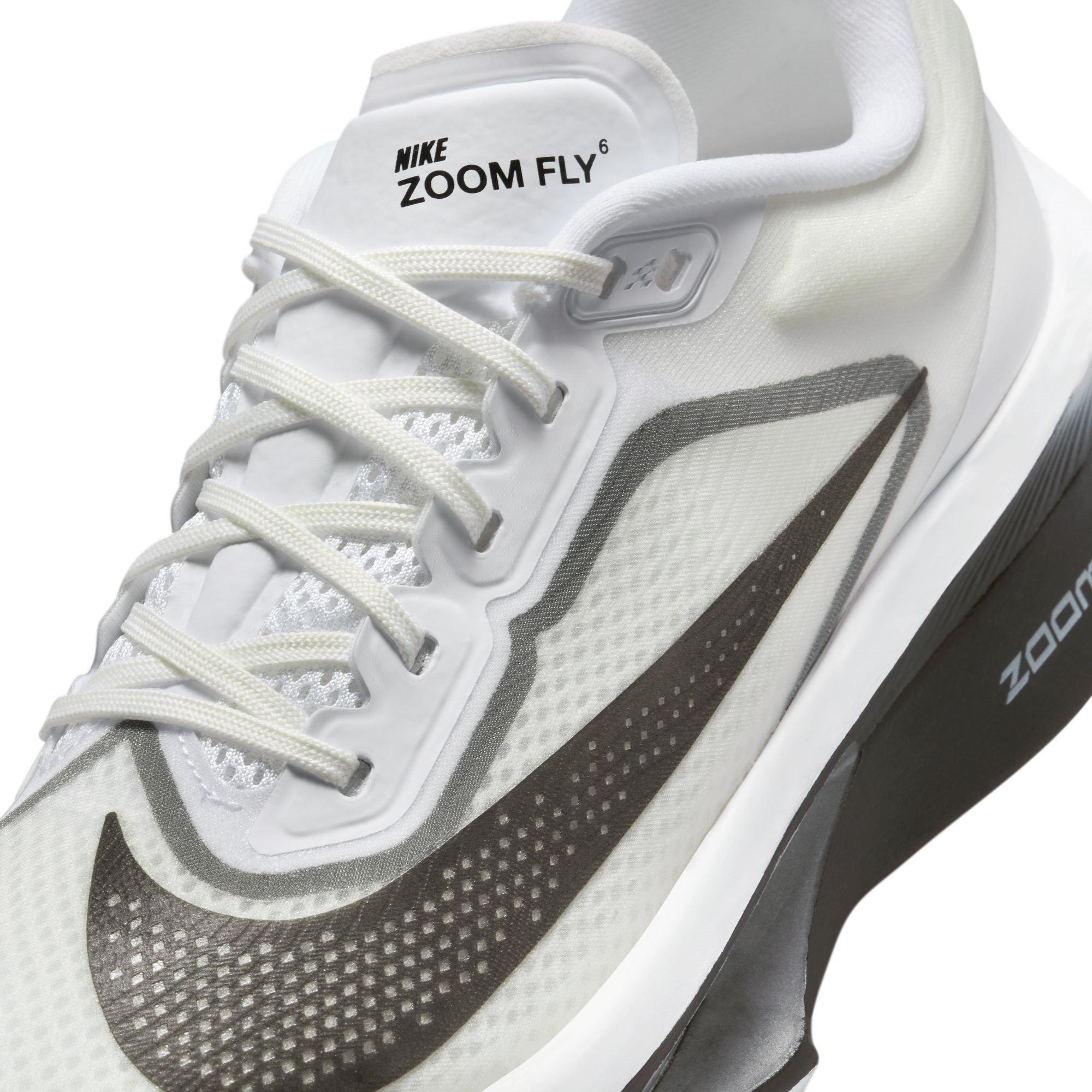 White/Black - Nike - Zoom Fly 6 Road Running Shoes Womens - 7