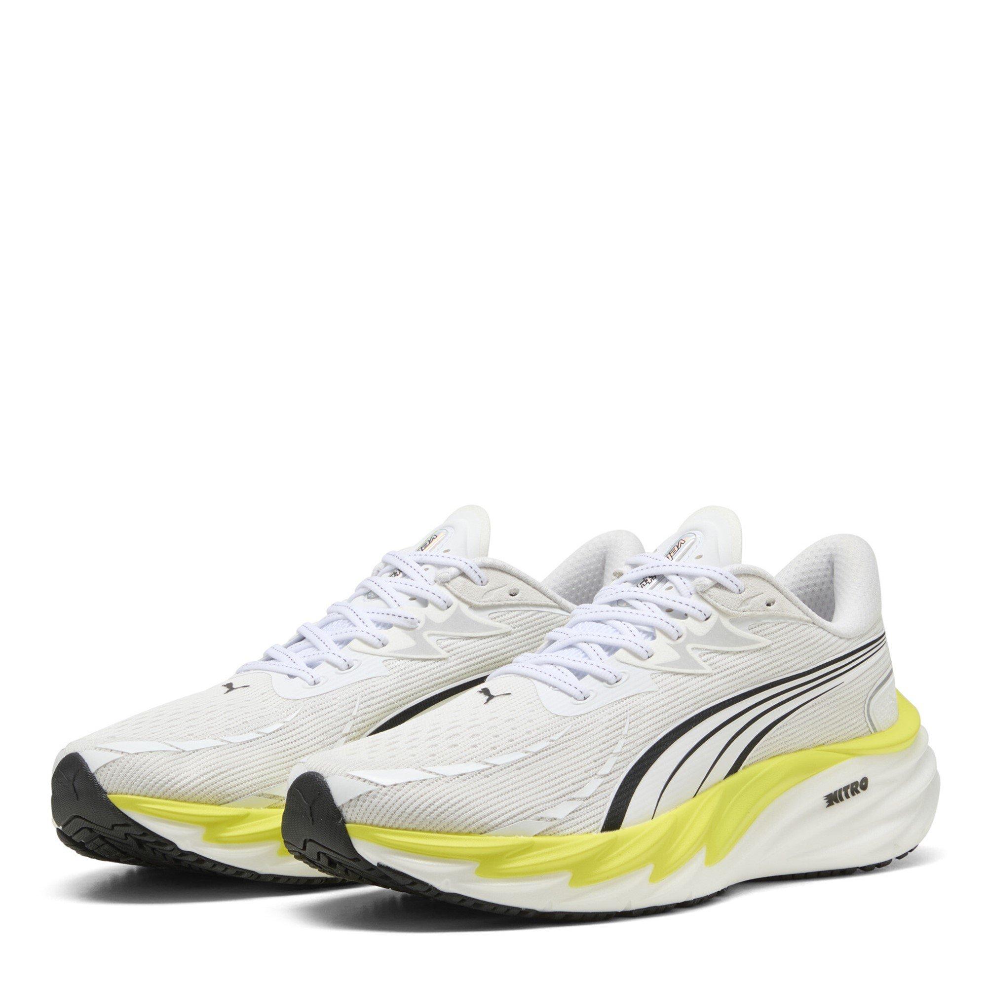 White/Lux Lime - Puma - Velocity NITRO 4 Mens Running Shoes - 1