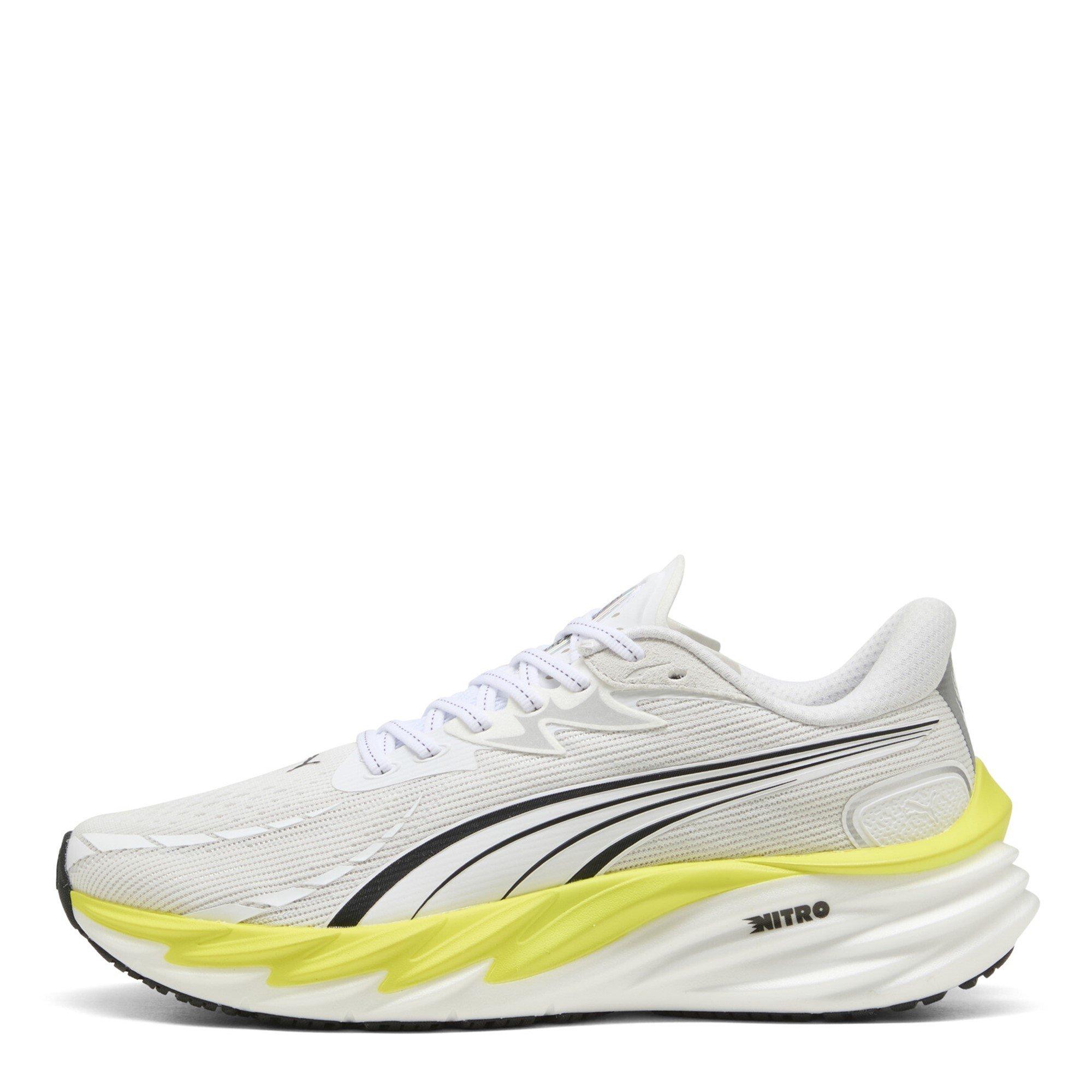 White/Lux Lime - Puma - Velocity NITRO 4 Mens Running Shoes - 2