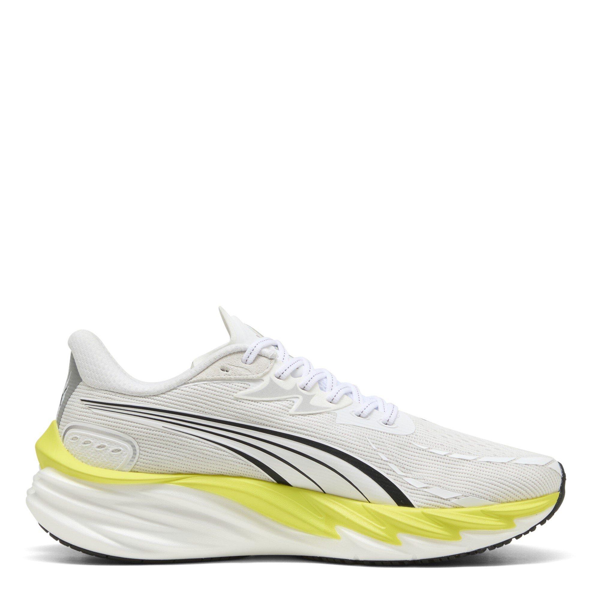 White/Lux Lime - Puma - Velocity NITRO 4 Mens Running Shoes - 4