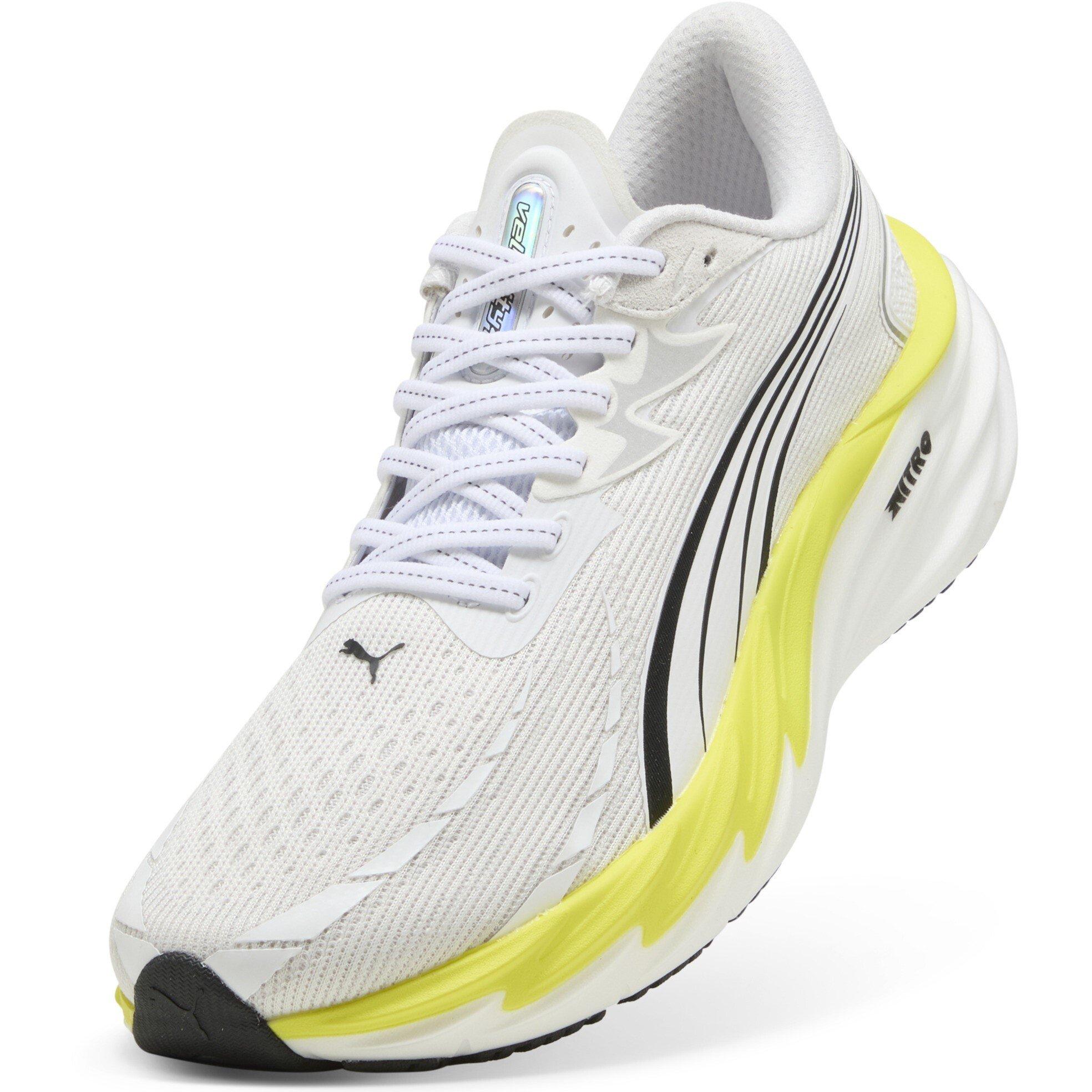 White/Lux Lime - Puma - Velocity NITRO 4 Mens Running Shoes - 6
