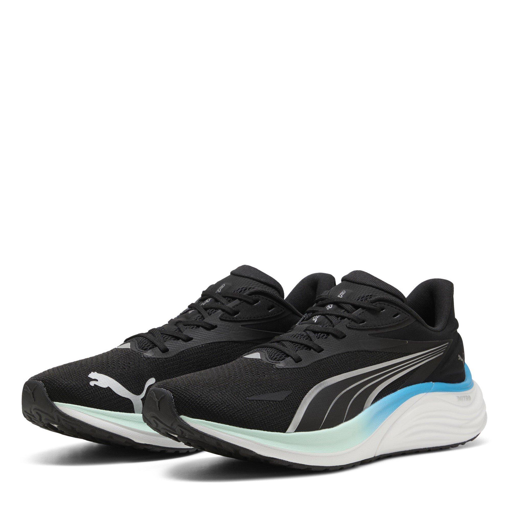 Black/Mint/Blue - Puma - Electrify NITRO 4 Mens Running Shoes - 1