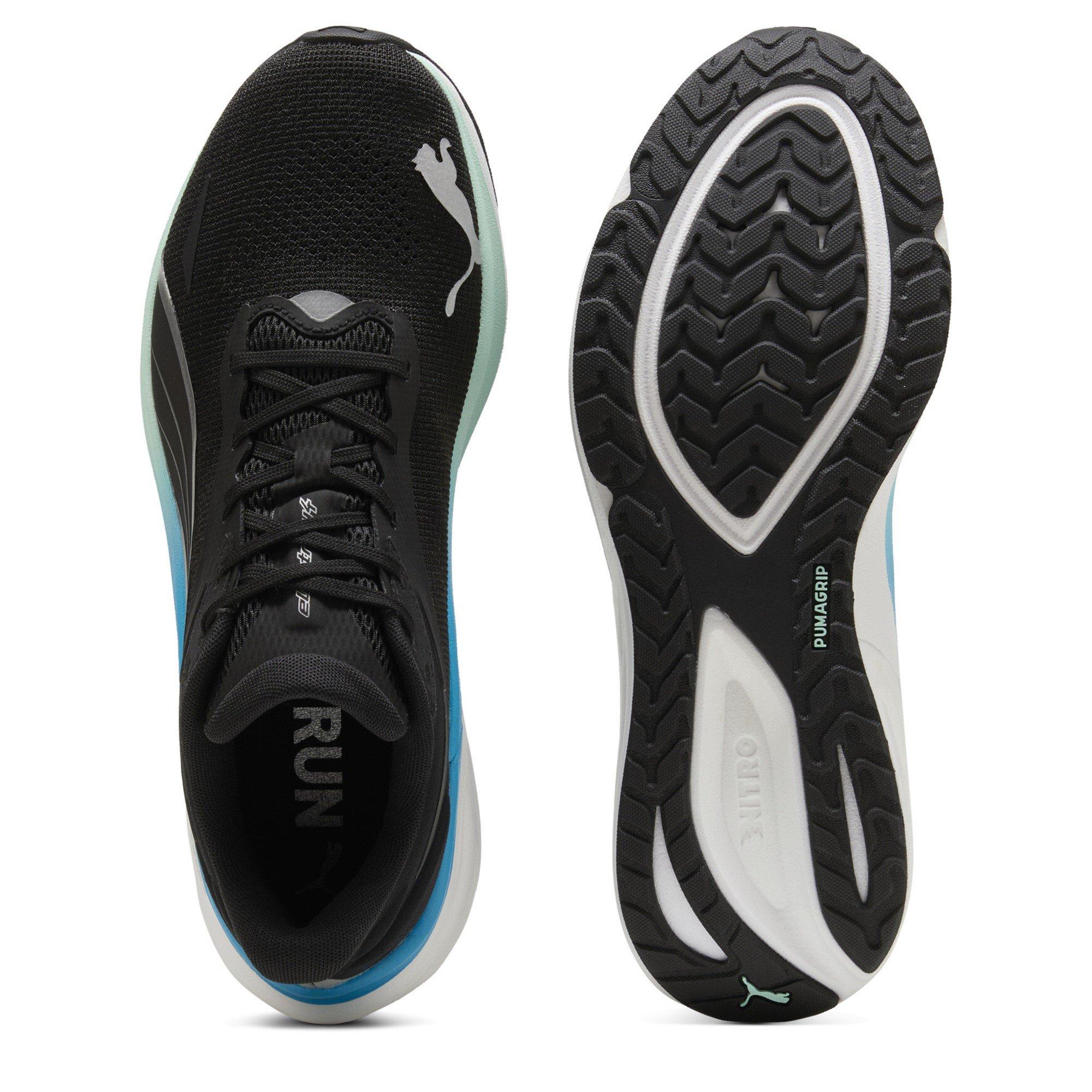 Black/Mint/Blue - Puma - Electrify NITRO 4 Mens Running Shoes - 3