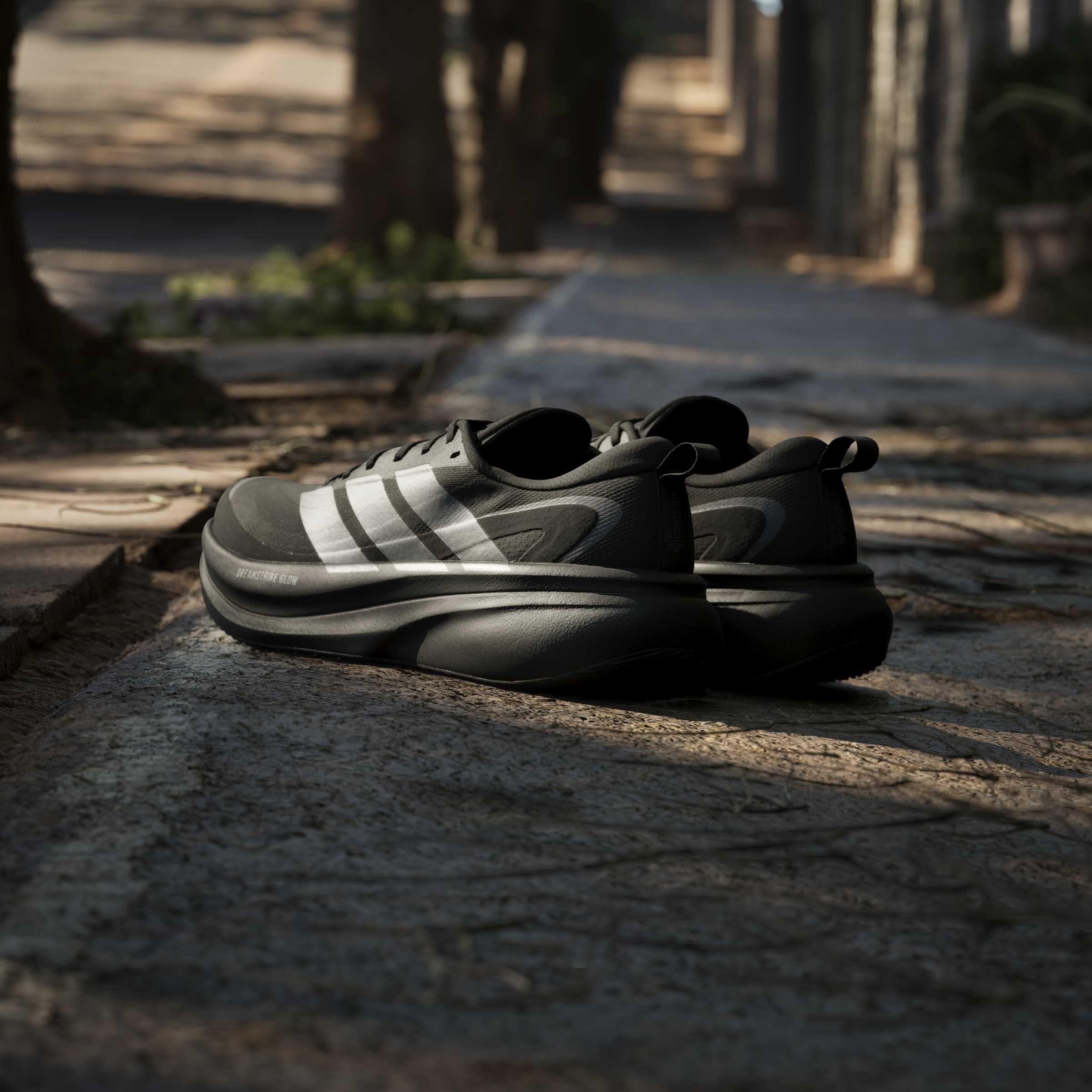 Black/Iron/Grey - adidas - Men's Supernova Glide Road Running Shoes - 12