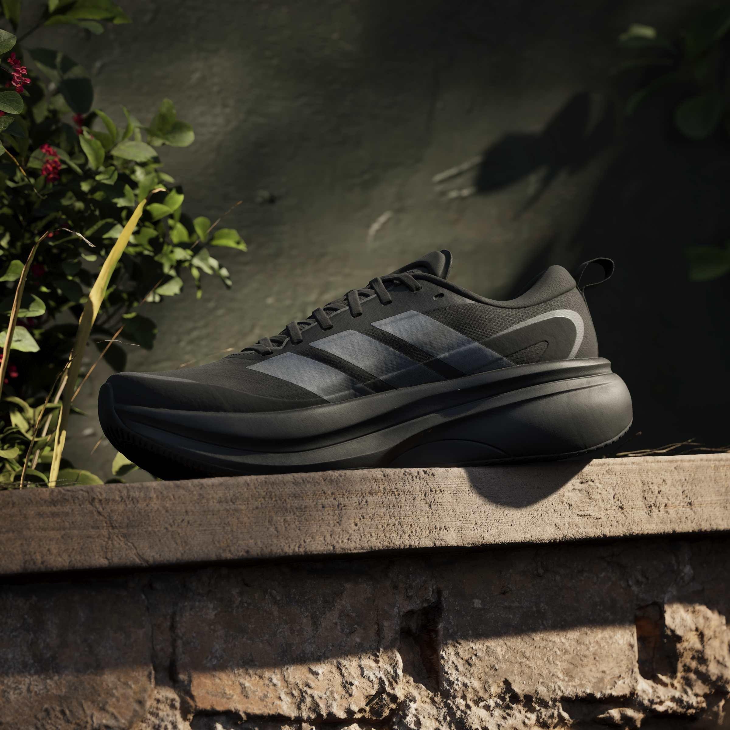 Black/Iron/Grey - adidas - Men's Supernova Glide Road Running Shoes - 13