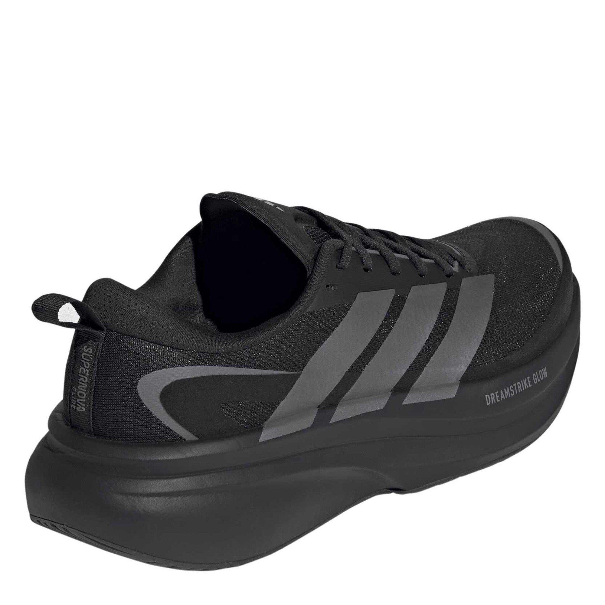Black/Iron/Grey - adidas - Men's Supernova Glide Road Running Shoes - 4