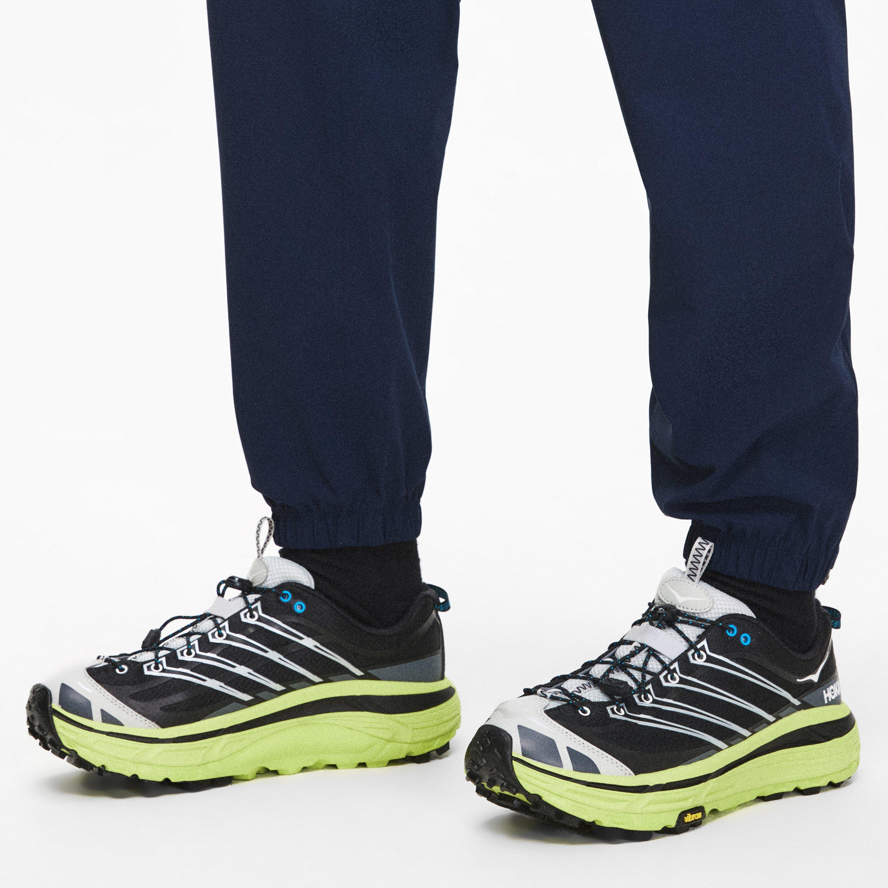 Black/Citrus - Hoka - Men's Mafate Three2 Off-Road Trail Running Shoes - 3