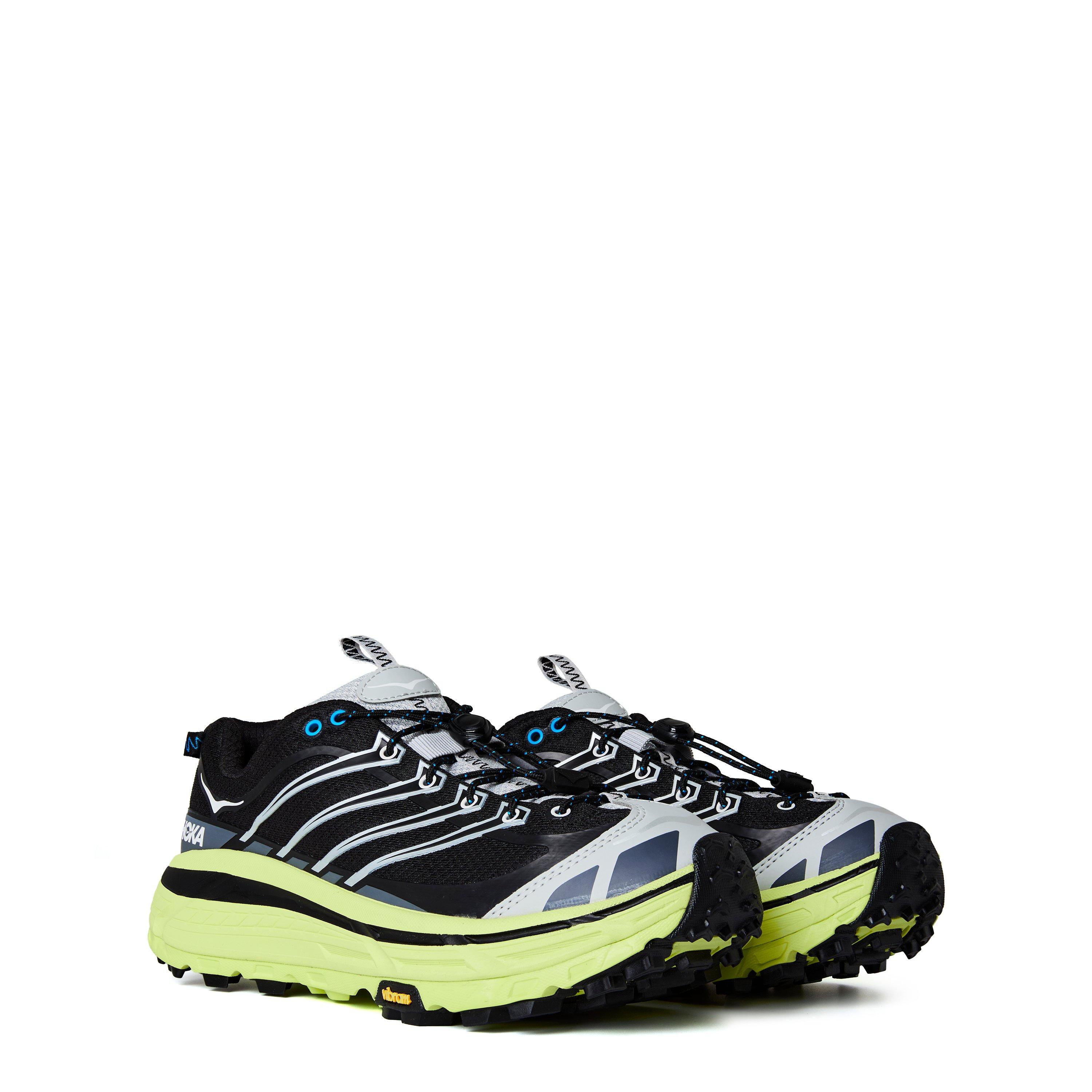 Black/Citrus - Hoka - Men's Mafate Three2 Off-Road Trail Running Shoes - 4