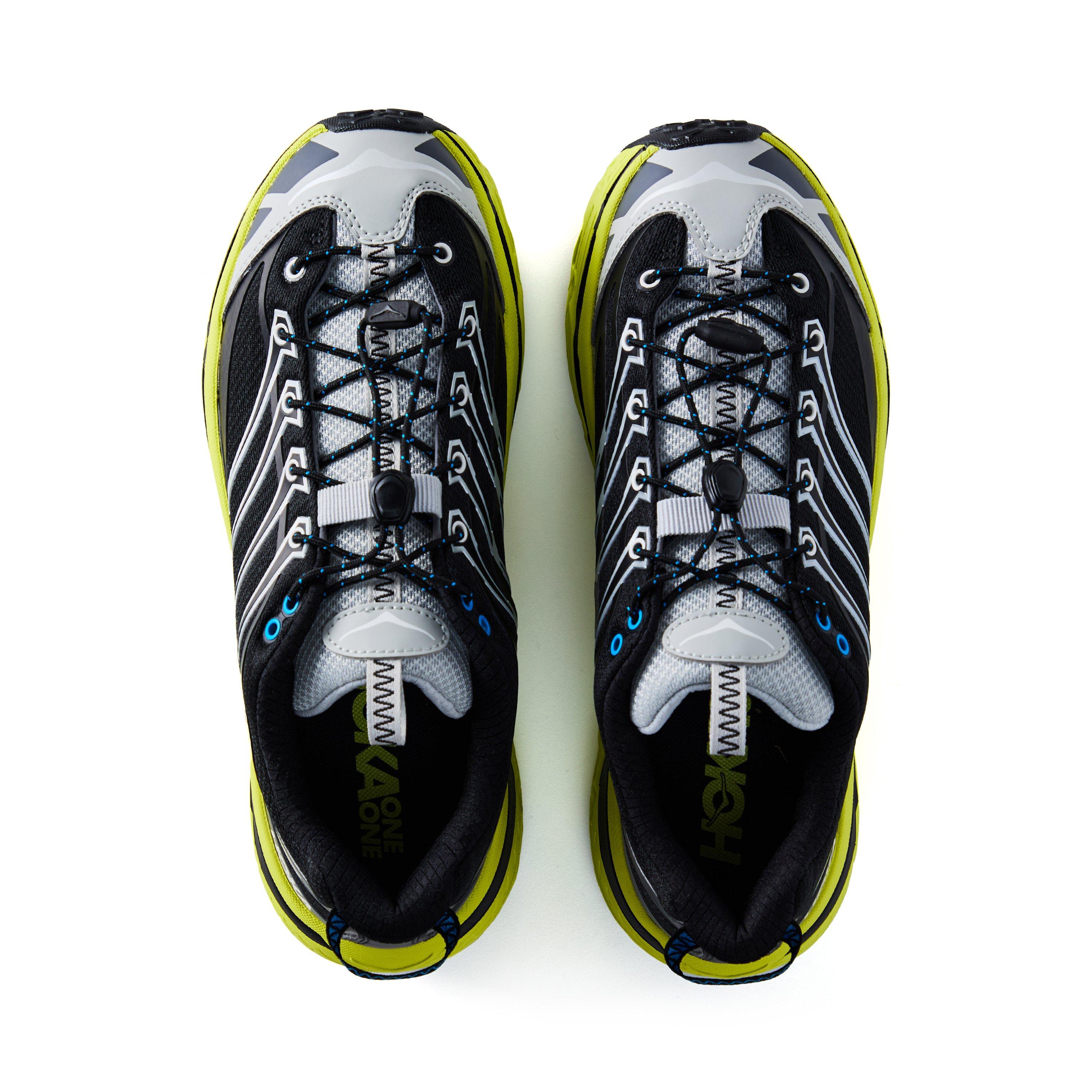 Black/Citrus - Hoka - Men's Mafate Three2 Off-Road Trail Running Shoes - 5