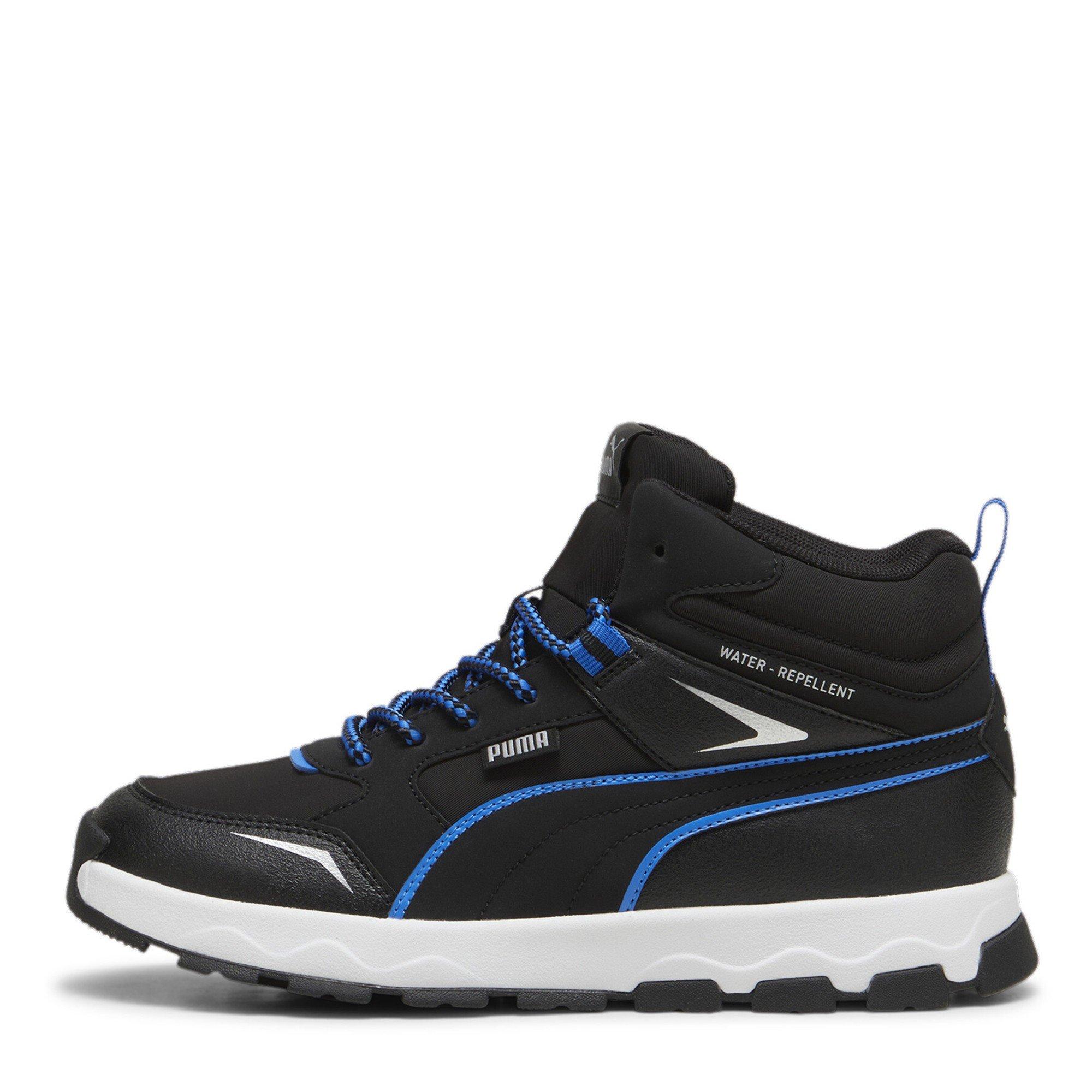 Blk-Hyprlnk Blu - Puma - Puma Evolve Trail Jr Running Shoes Unisex Kids - 2
