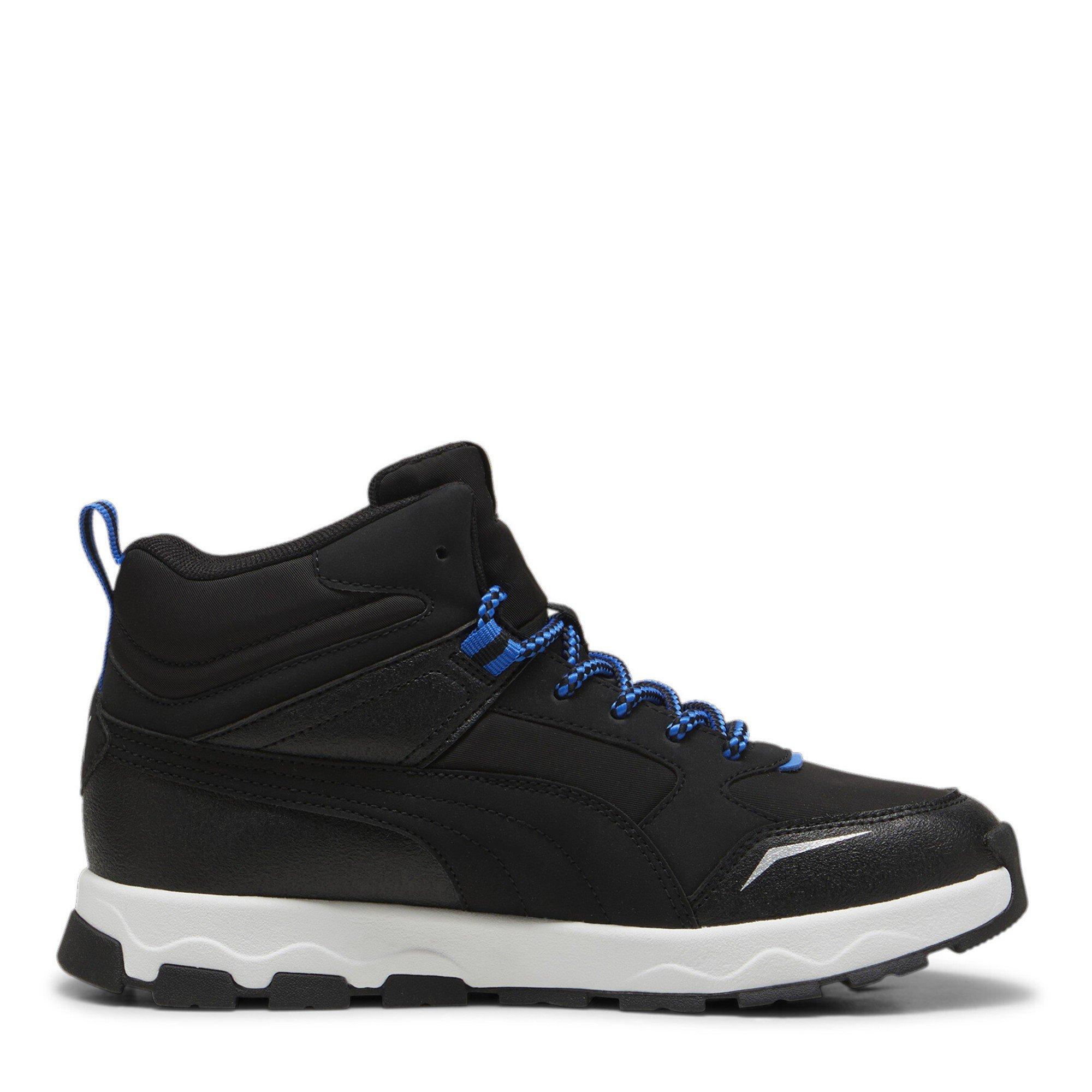 Blk-Hyprlnk Blu - Puma - Puma Evolve Trail Jr Running Shoes Unisex Kids - 4