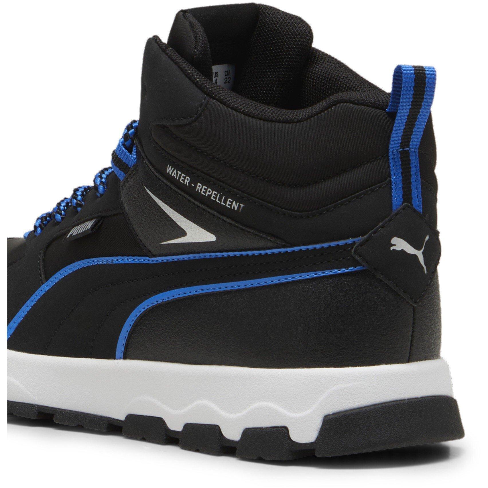 Blk-Hyprlnk Blu - Puma - Puma Evolve Trail Jr Running Shoes Unisex Kids - 5