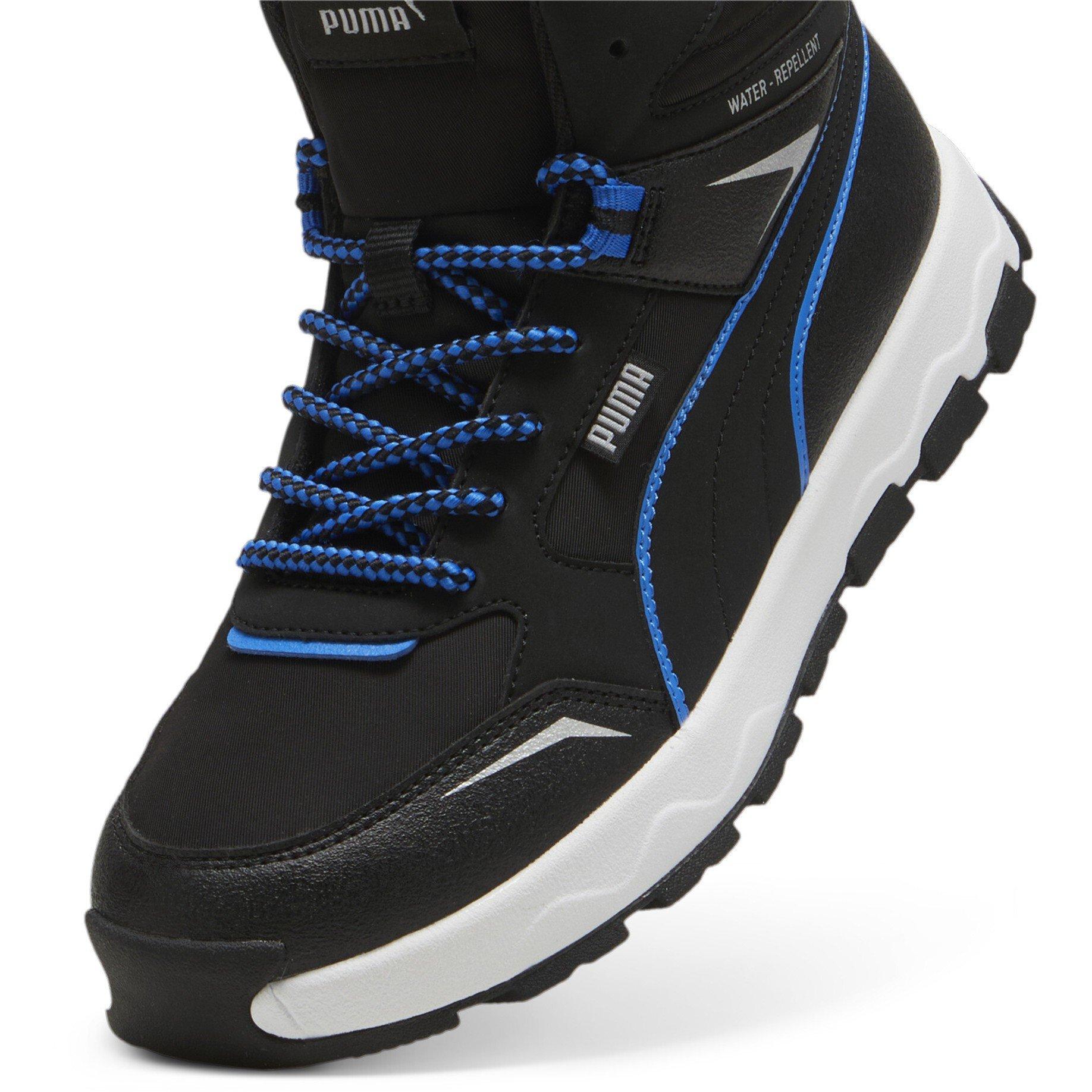 Blk-Hyprlnk Blu - Puma - Puma Evolve Trail Jr Running Shoes Unisex Kids - 6