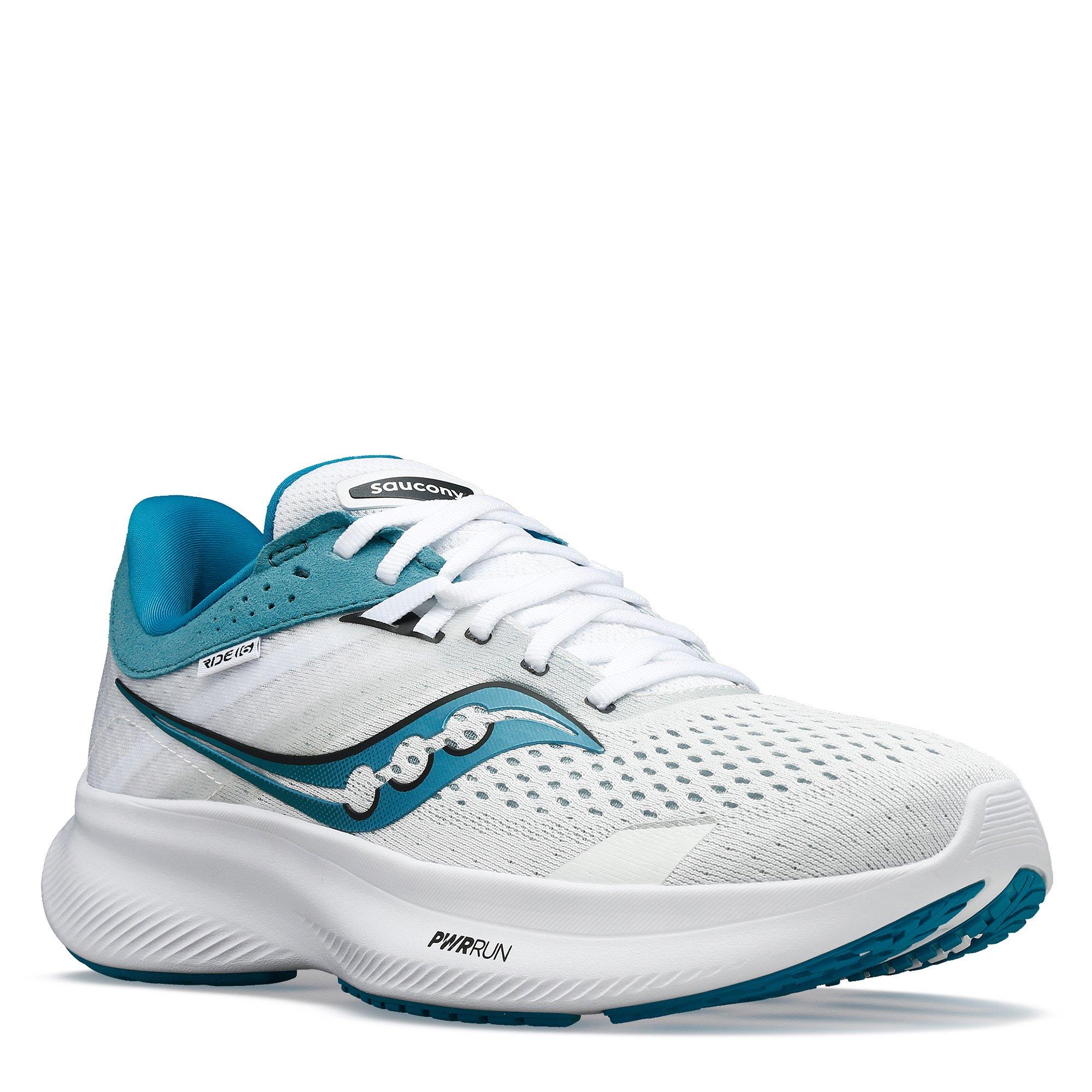 White / Ink - Saucony - Saucony Ride 16 Womens Running Shoes - 5