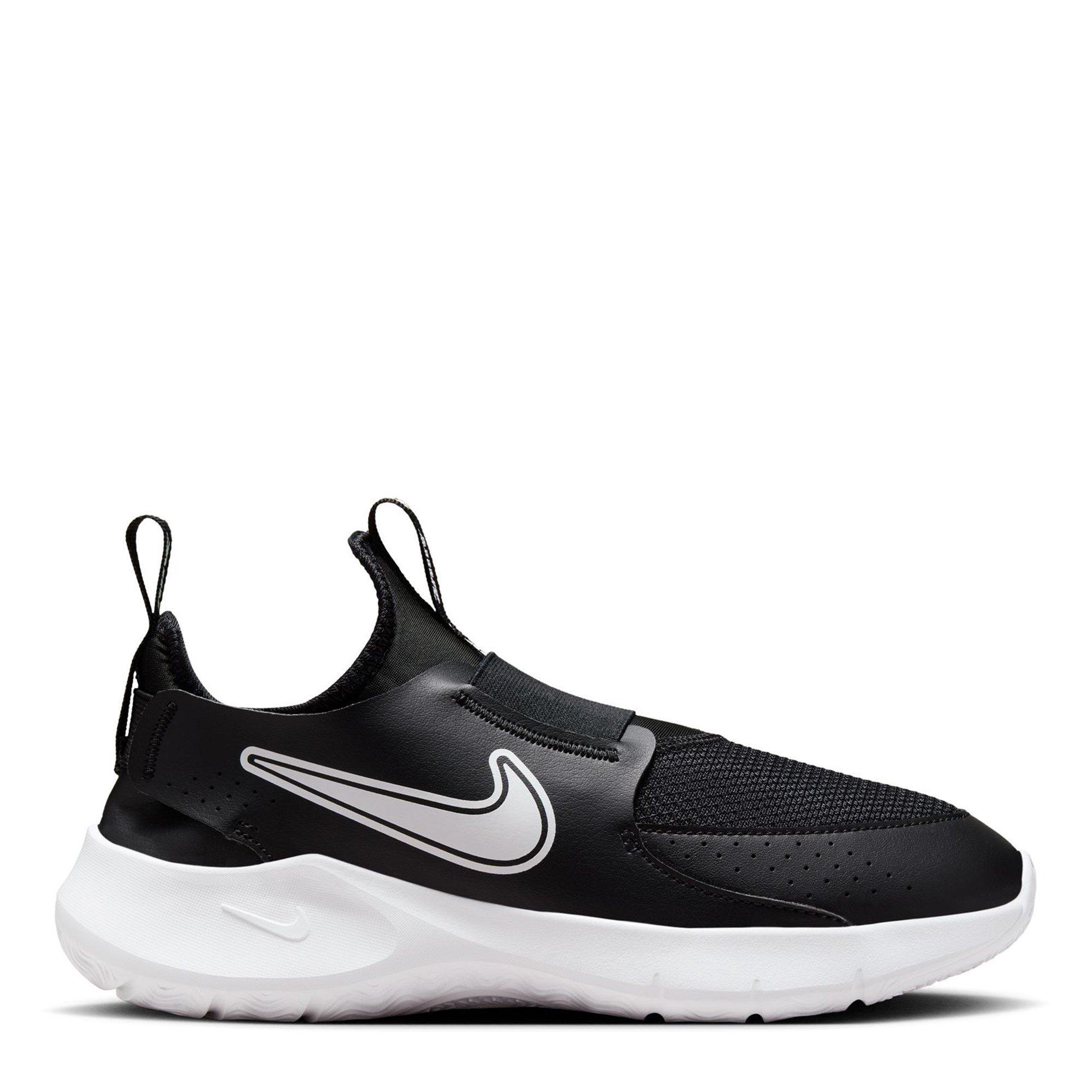 BLACK/WHITE - Nike - Flex Runner 3 Big Kids' Road Running Shoes - 1