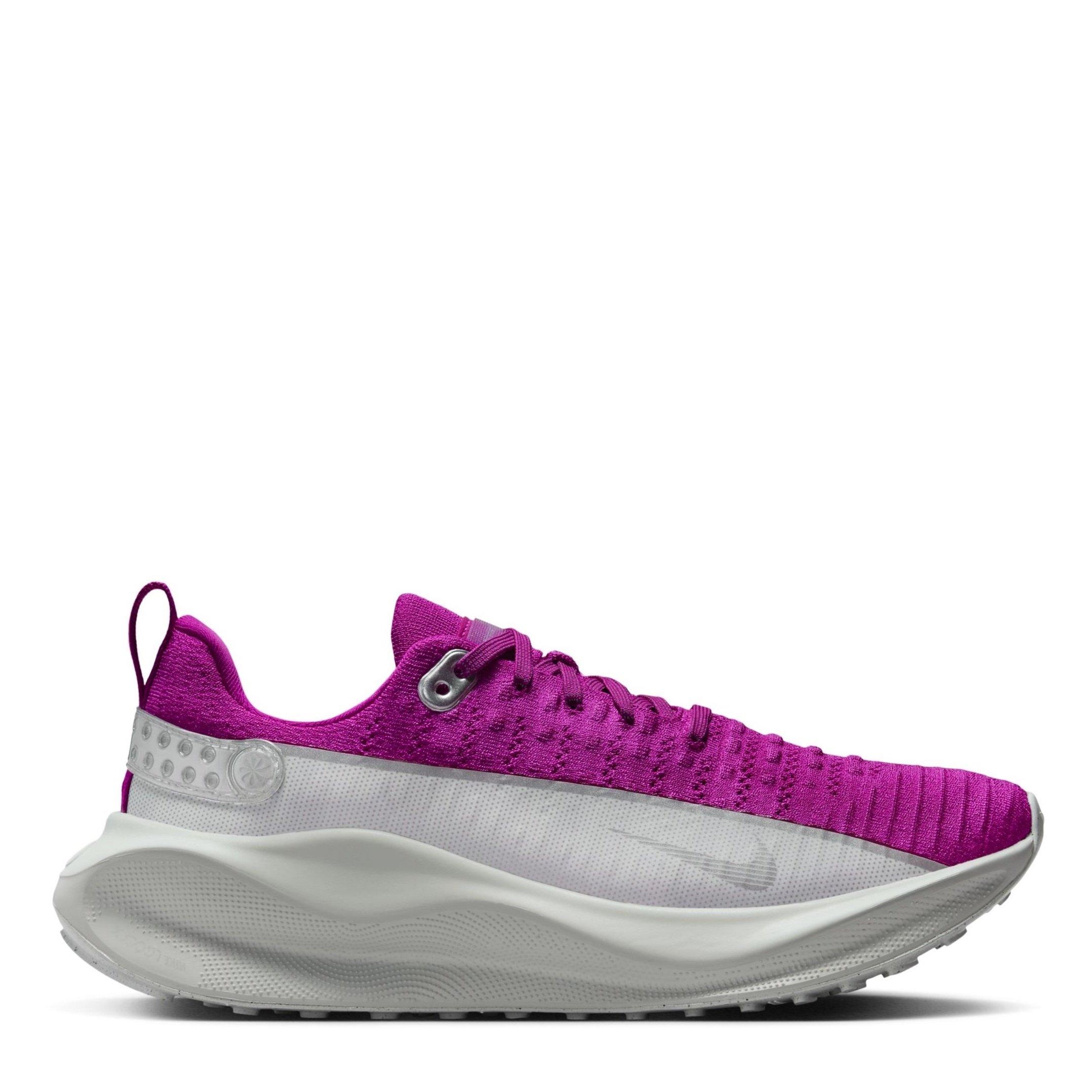 Fuchsia/Zilver - Nike - W Reactx Infinity Run 4 Prm Road Running Shoes Womens - 1