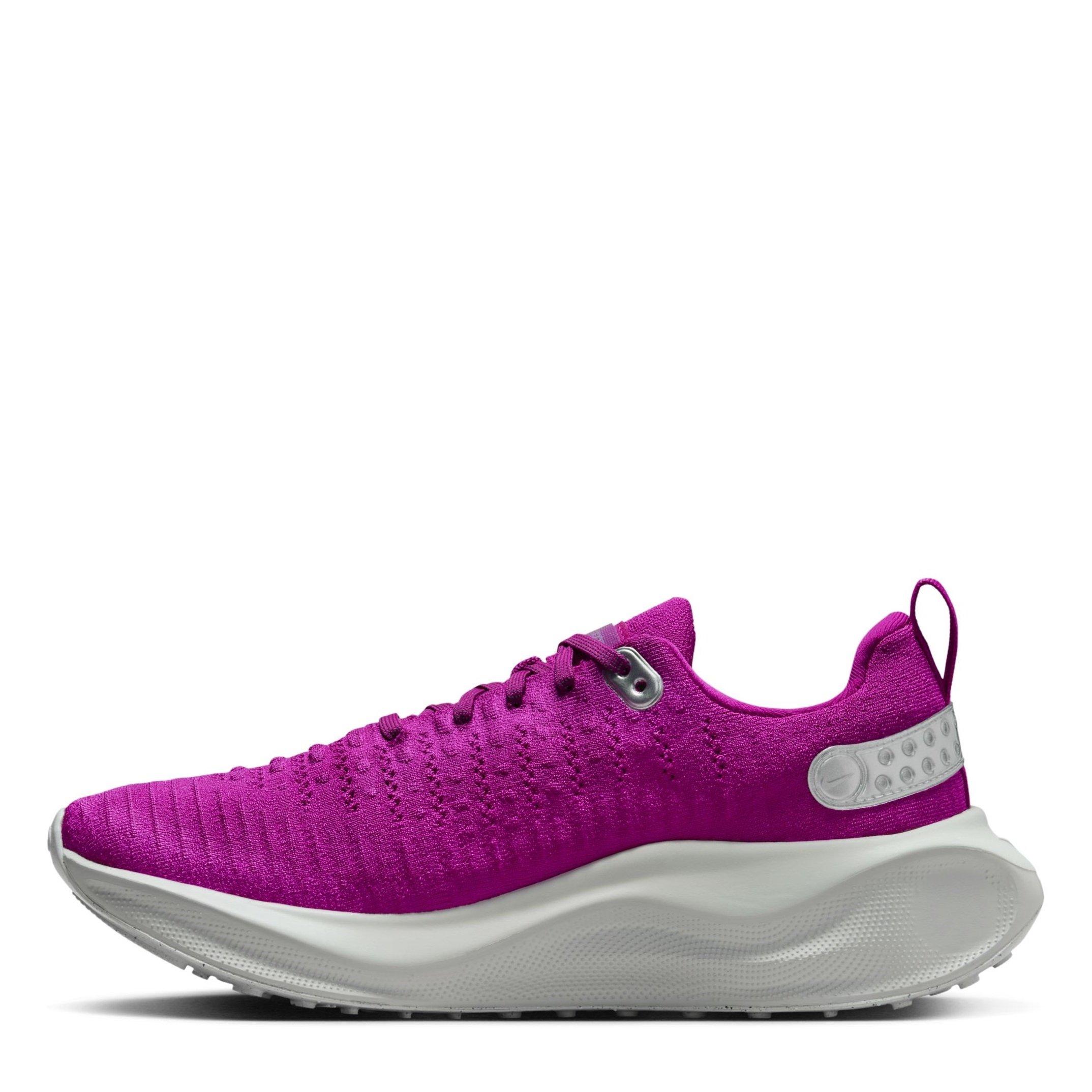 Fuchsia/Zilver - Nike - W Reactx Infinity Run 4 Prm Road Running Shoes Womens - 2