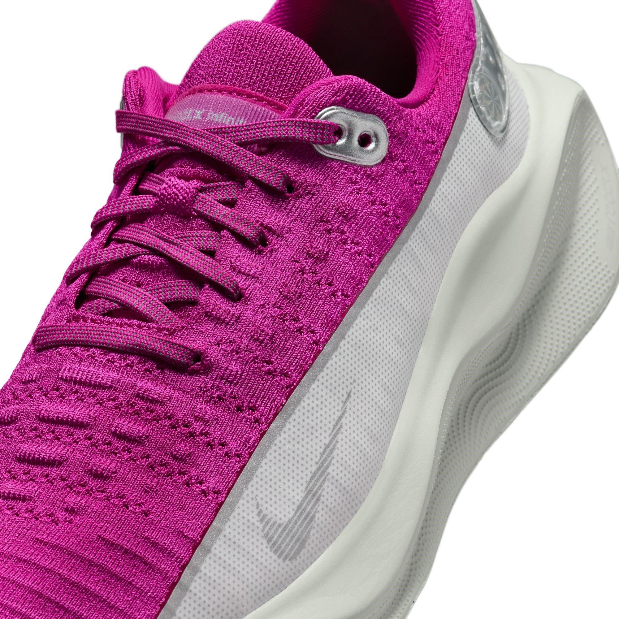 Fuchsia/Zilver - Nike - W Reactx Infinity Run 4 Prm Road Running Shoes Womens - 7