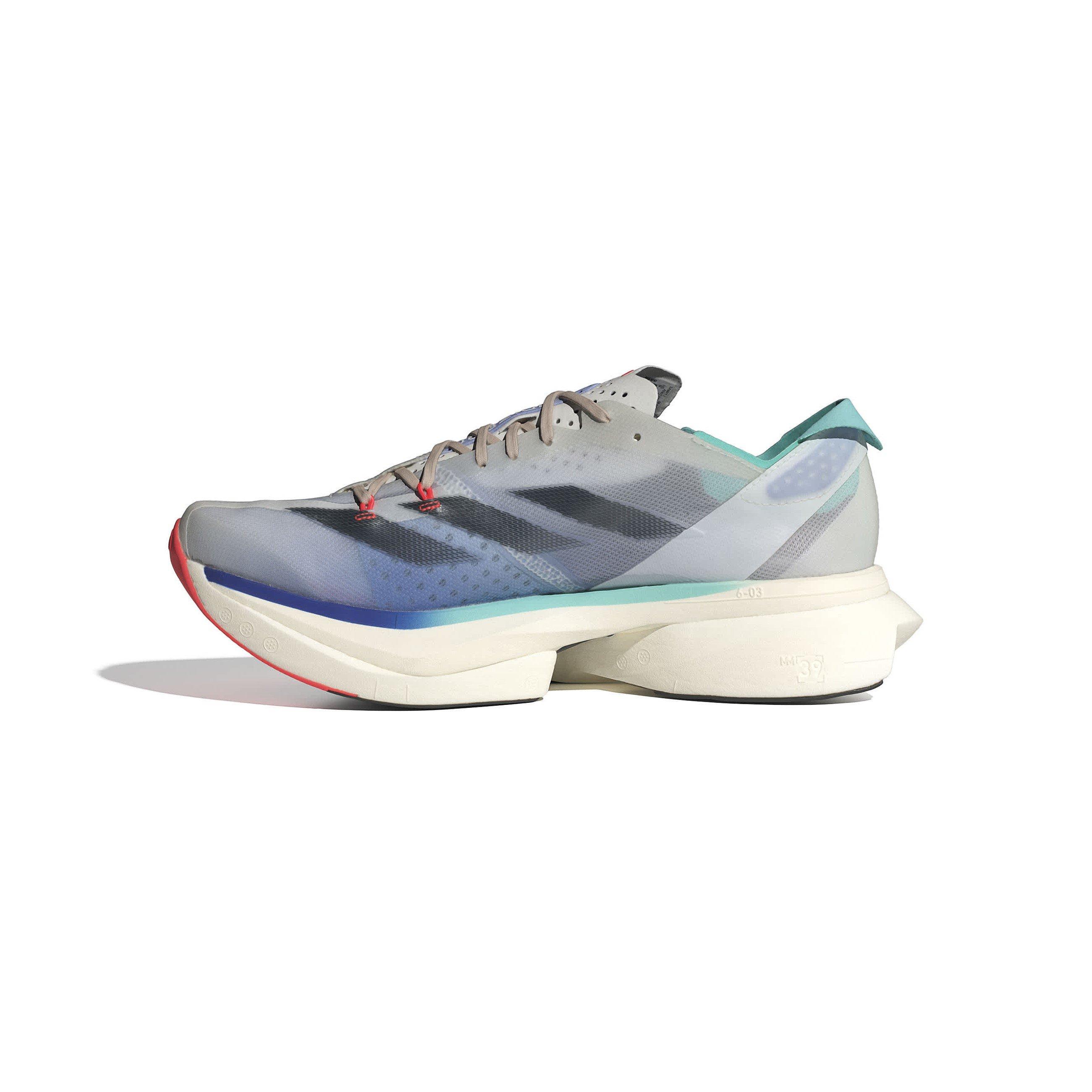 White/Ink/Aqua - adidas - Women's Adizero Adios Pro Everyday Neutral Road Running Shoe - 2