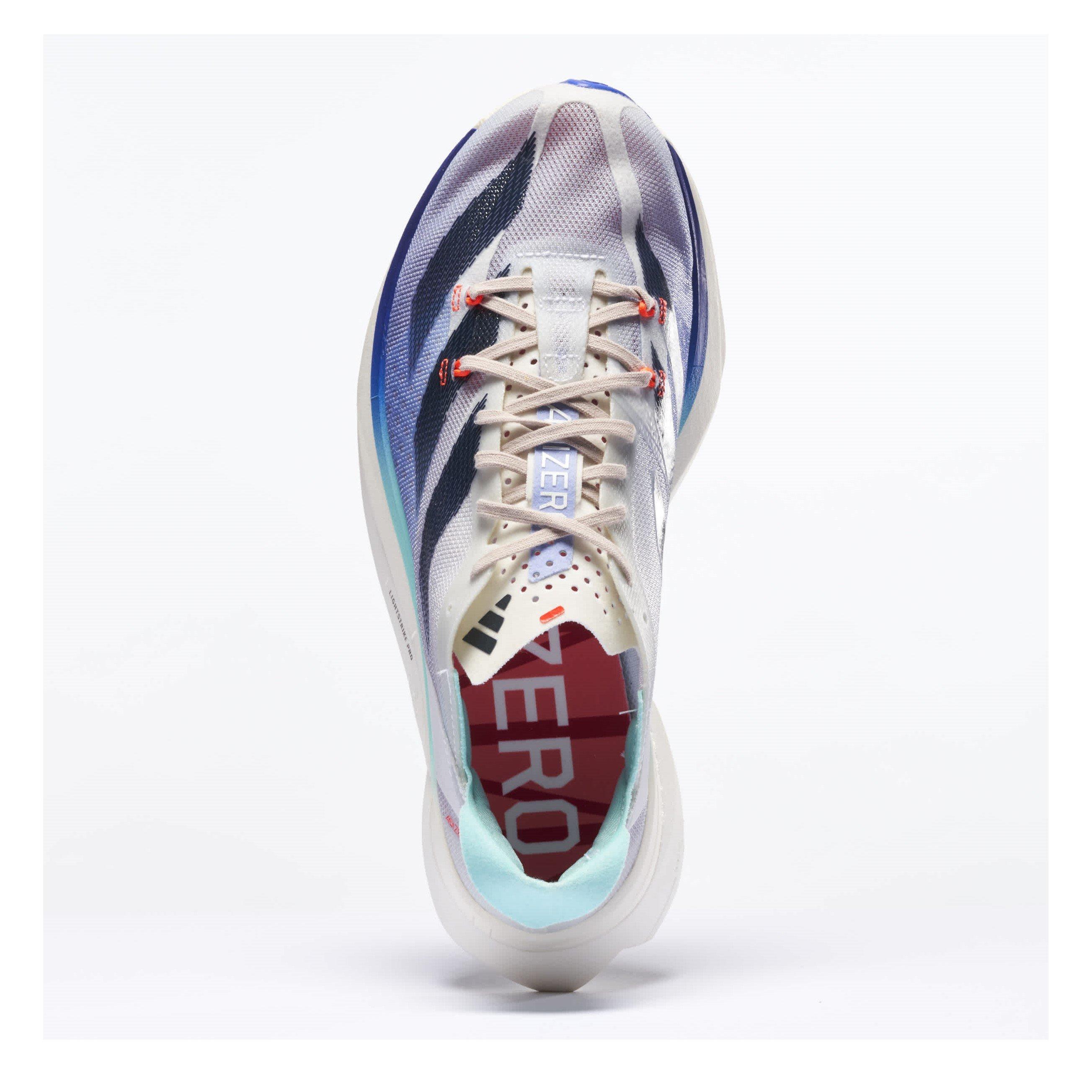 White/Ink/Aqua - adidas - Women's Adizero Adios Pro Everyday Neutral Road Running Shoe - 4