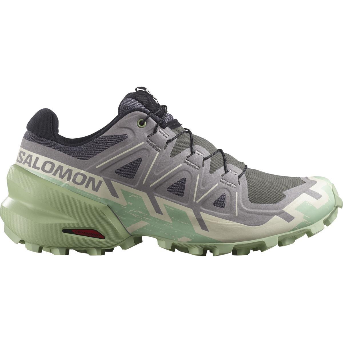 Clay/Lime - Salomon - Speedcross 6 Trail Running Shoes Womens - 1