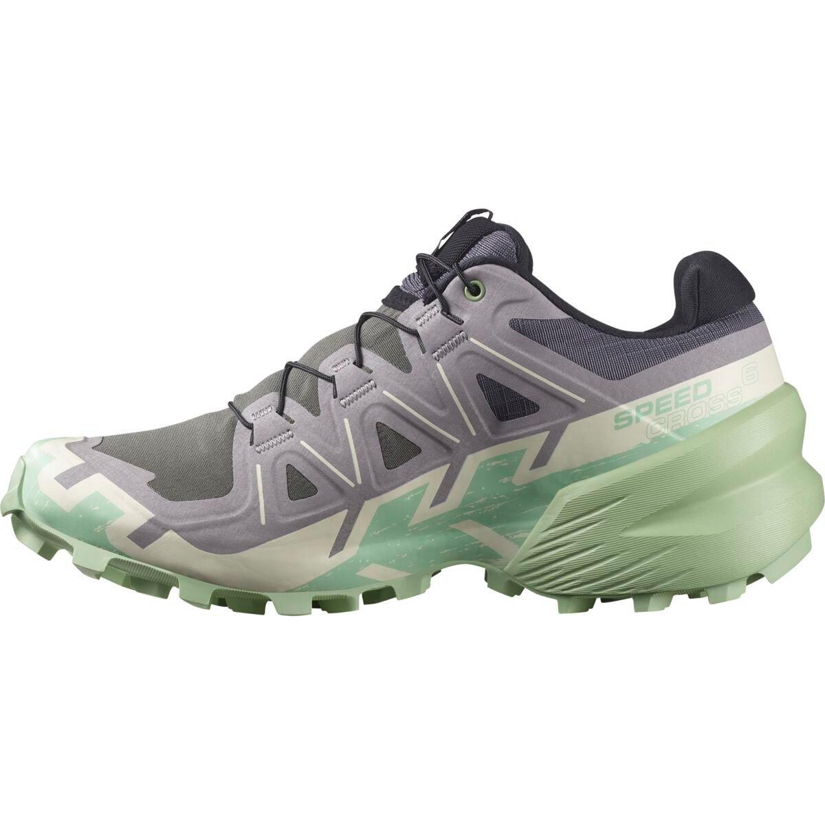 Clay/Lime - Salomon - Shoes Speedcross 6 W Clrock/Vanila/Smoke Trail Running Womens - 2
