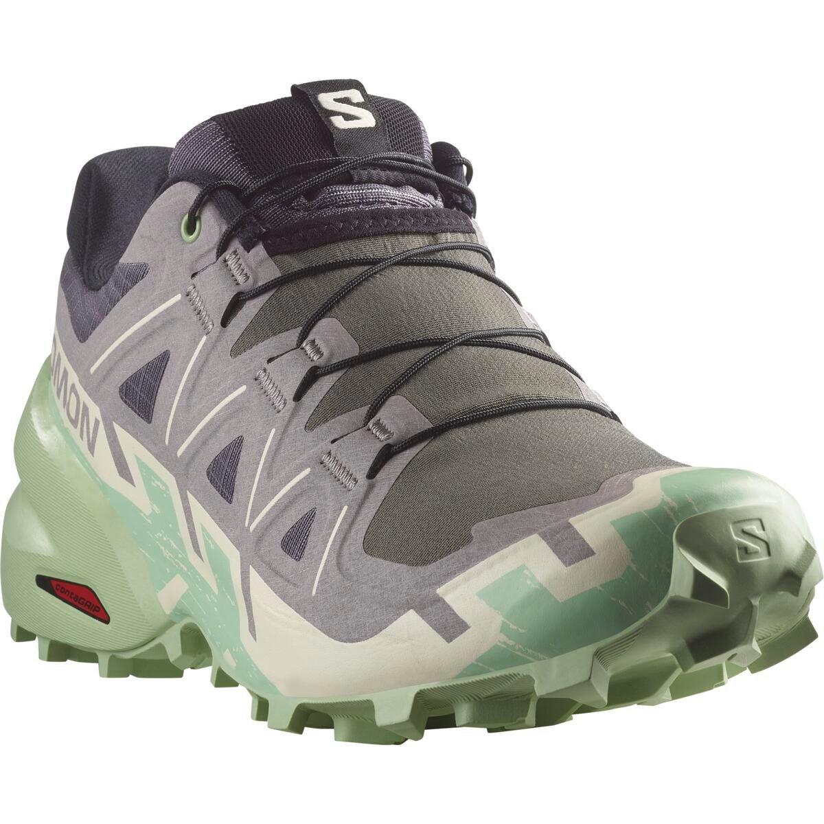 Clay/Lime - Salomon - Shoes Speedcross 6 W Clrock/Vanila/Smoke Trail Running Womens - 3