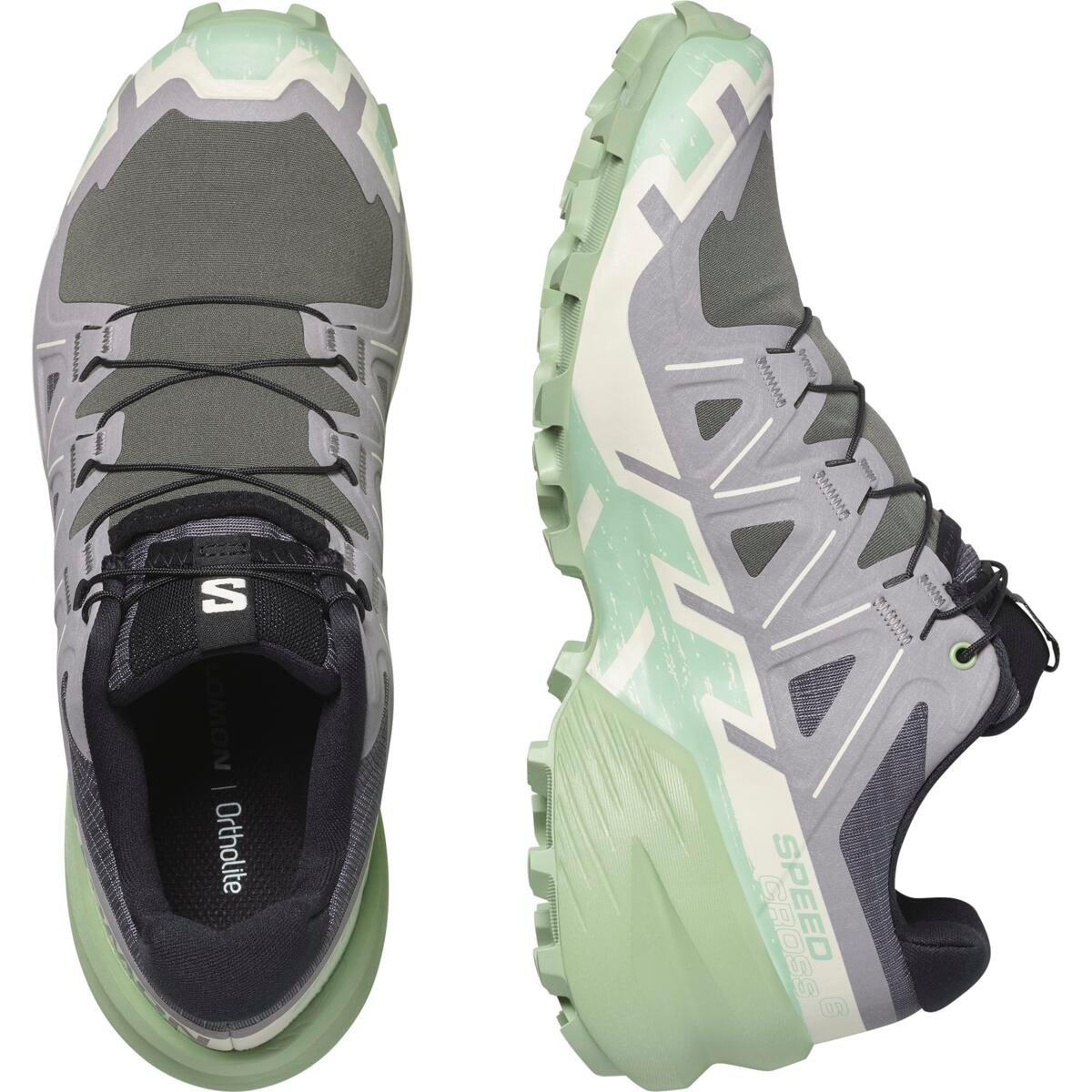 Clay/Lime - Salomon - Shoes Speedcross 6 W Clrock/Vanila/Smoke Trail Running Womens - 6