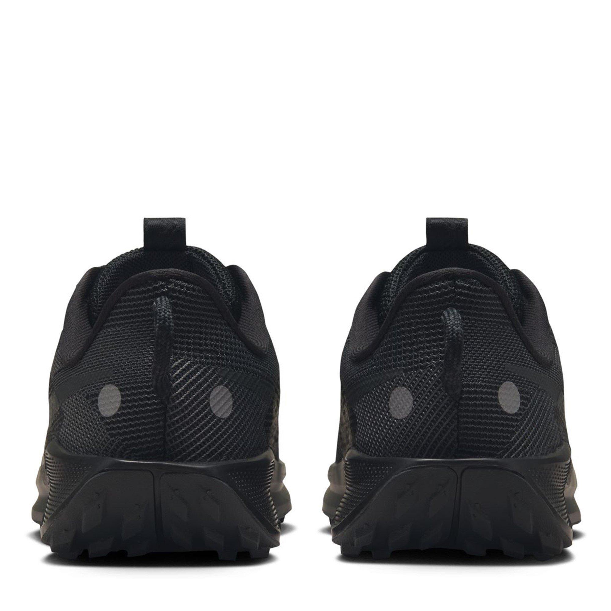 Schwarz/Schwarz - Nike - Pegasus Trail 5 Big Kids Running Shoes - 5