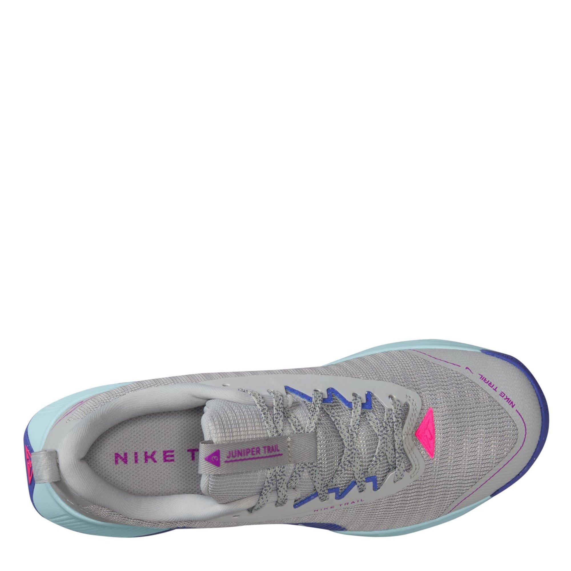 Grijs/Blauw - Nike - Juniper Trail 3 Running Trainers Womens - 9