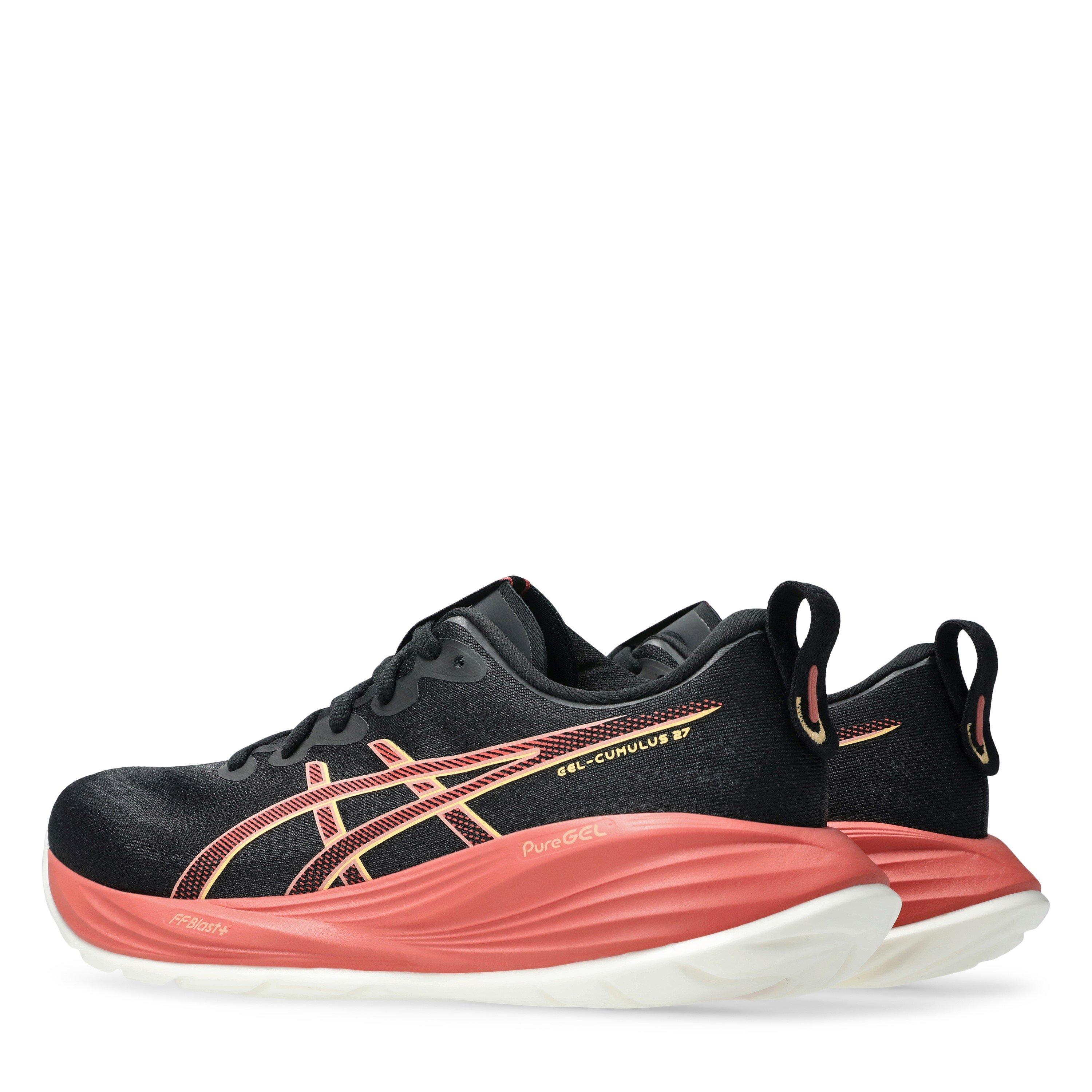 BLACK/ORANGE - Asics - GEL-Cumulus 27 Womens Running Shoes - 5