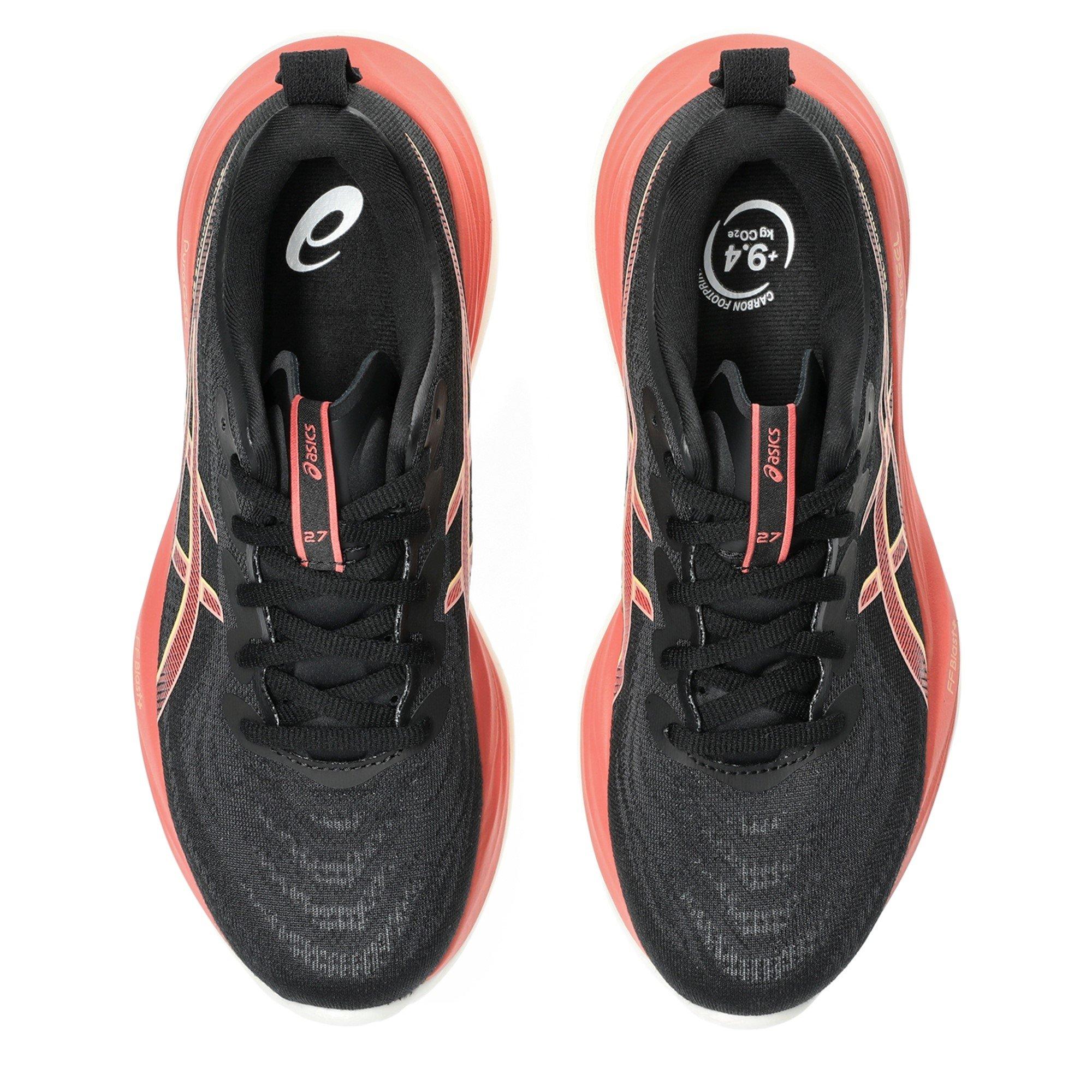 BLACK/ORANGE - Asics - GEL-Cumulus 27 Womens Running Shoes - 6