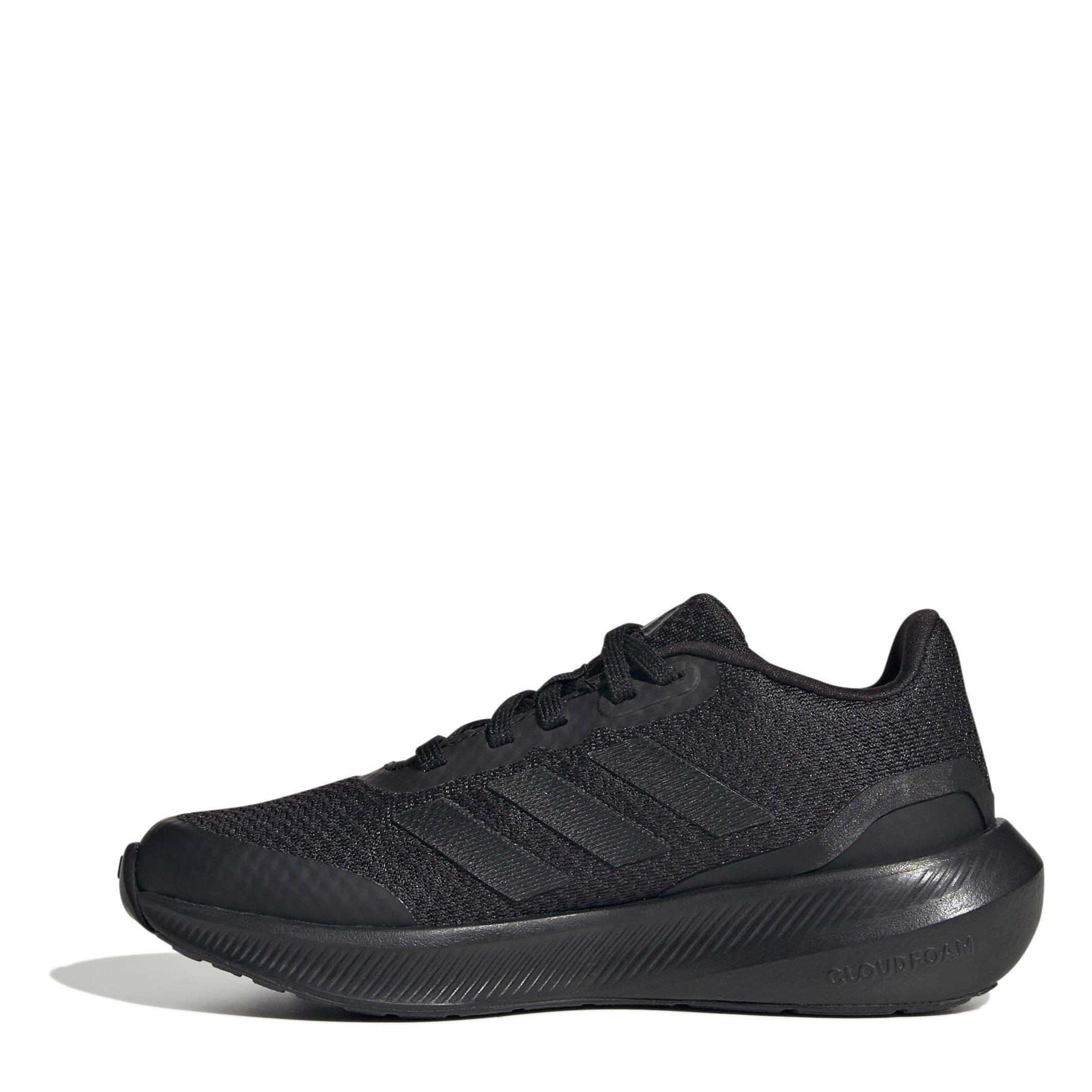 Core Black - adidas - RunFalcon 3.0 Road Running Shoes Childrens - 2