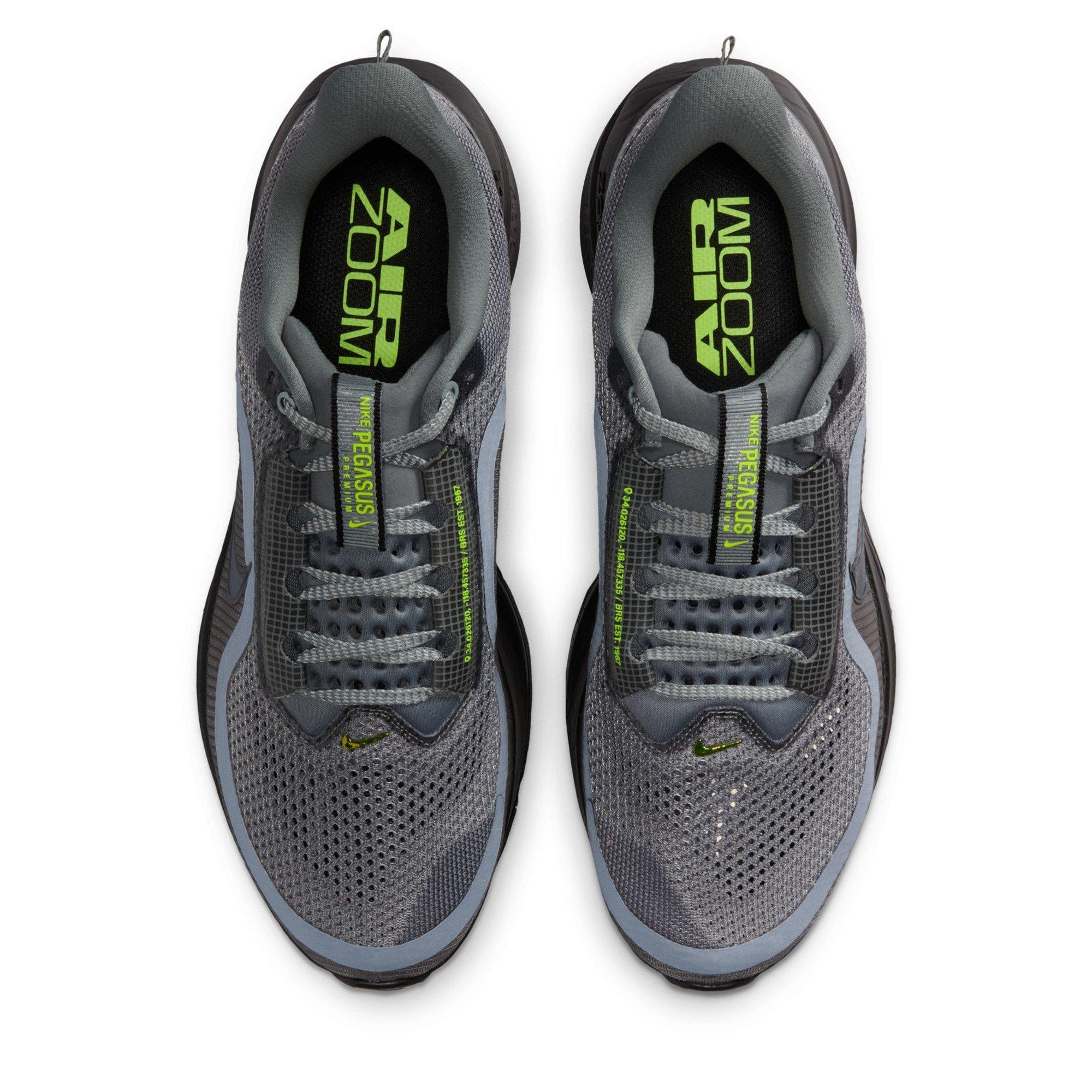 Grey/Volt - Nike - Pegasus Premium 41s Running Shoes Mens - 6