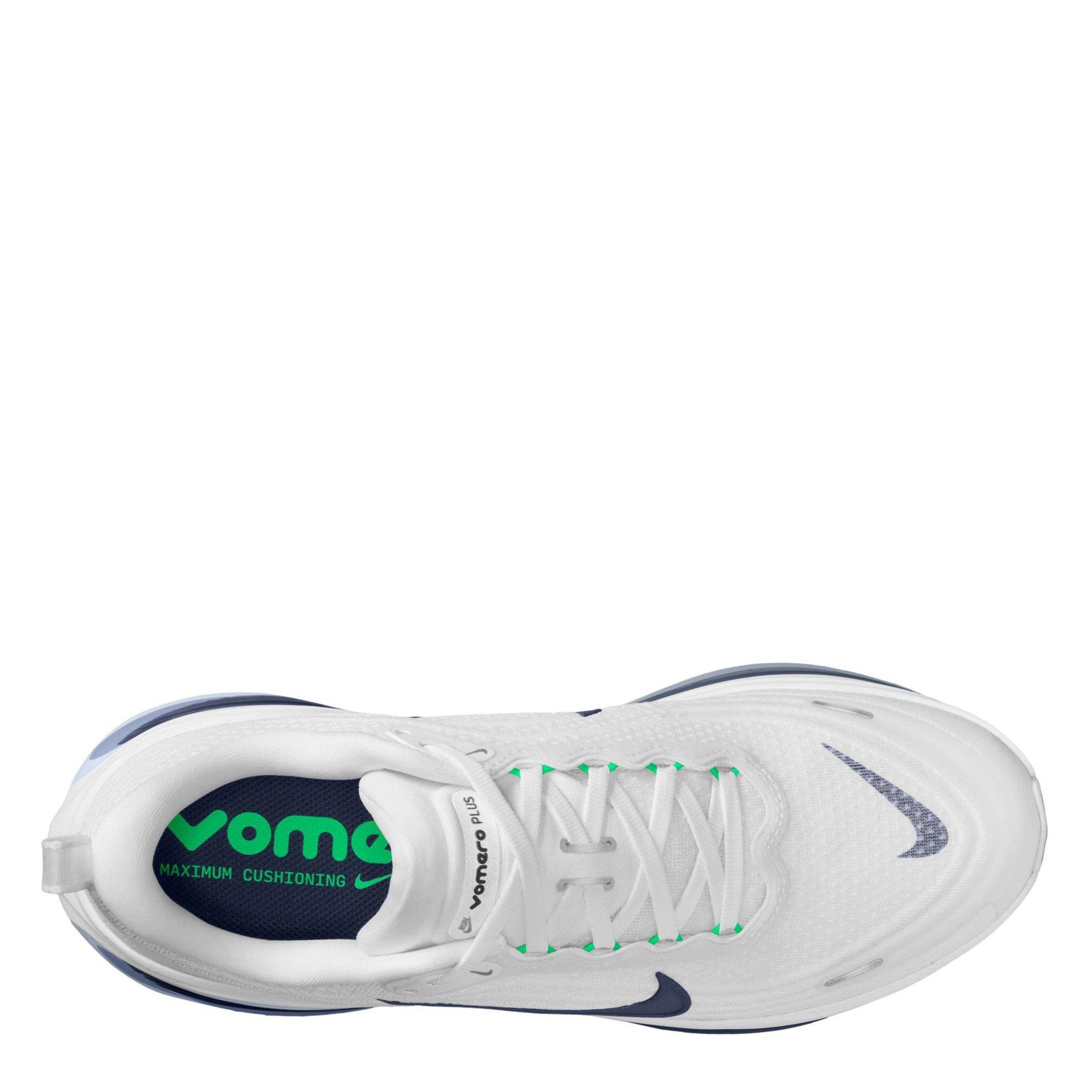 Blanco/Verde - Nike - Vomero Plus Road Running Shoes Mens - 9