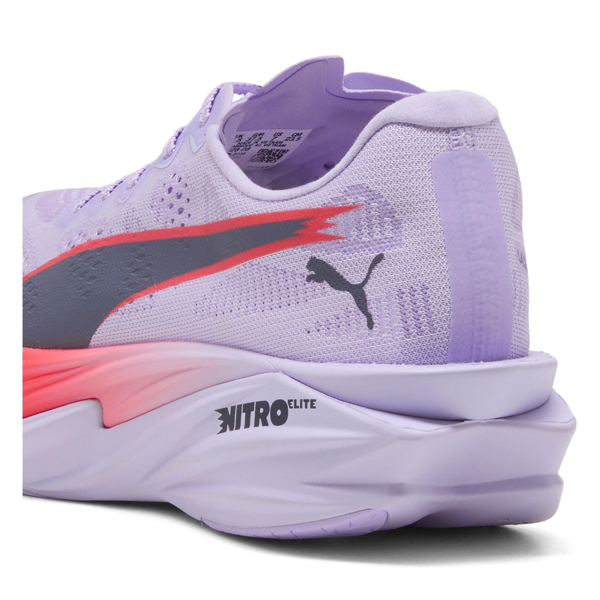 Lavender/Red - Puma - Womens Deviate Elite 4 Road Running Shoes - 6