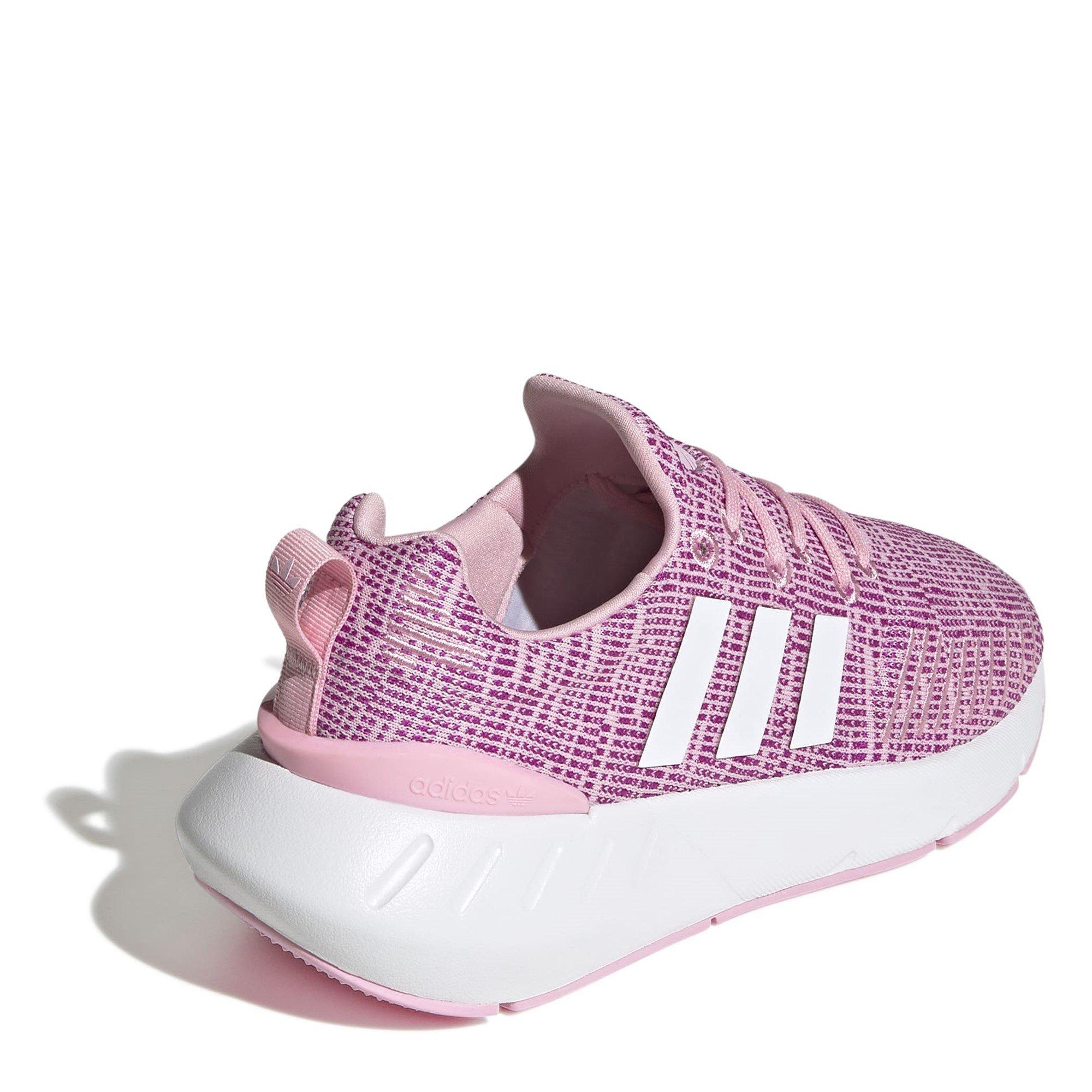 Pink/White - adidas - Swift Run 22 Shoes Juniors - 4