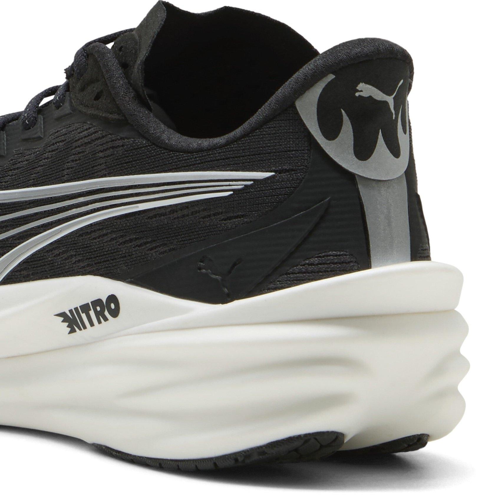 Black/White - Puma - Mens Puma Deviate Nitro 4 Road Running Shoes - 5