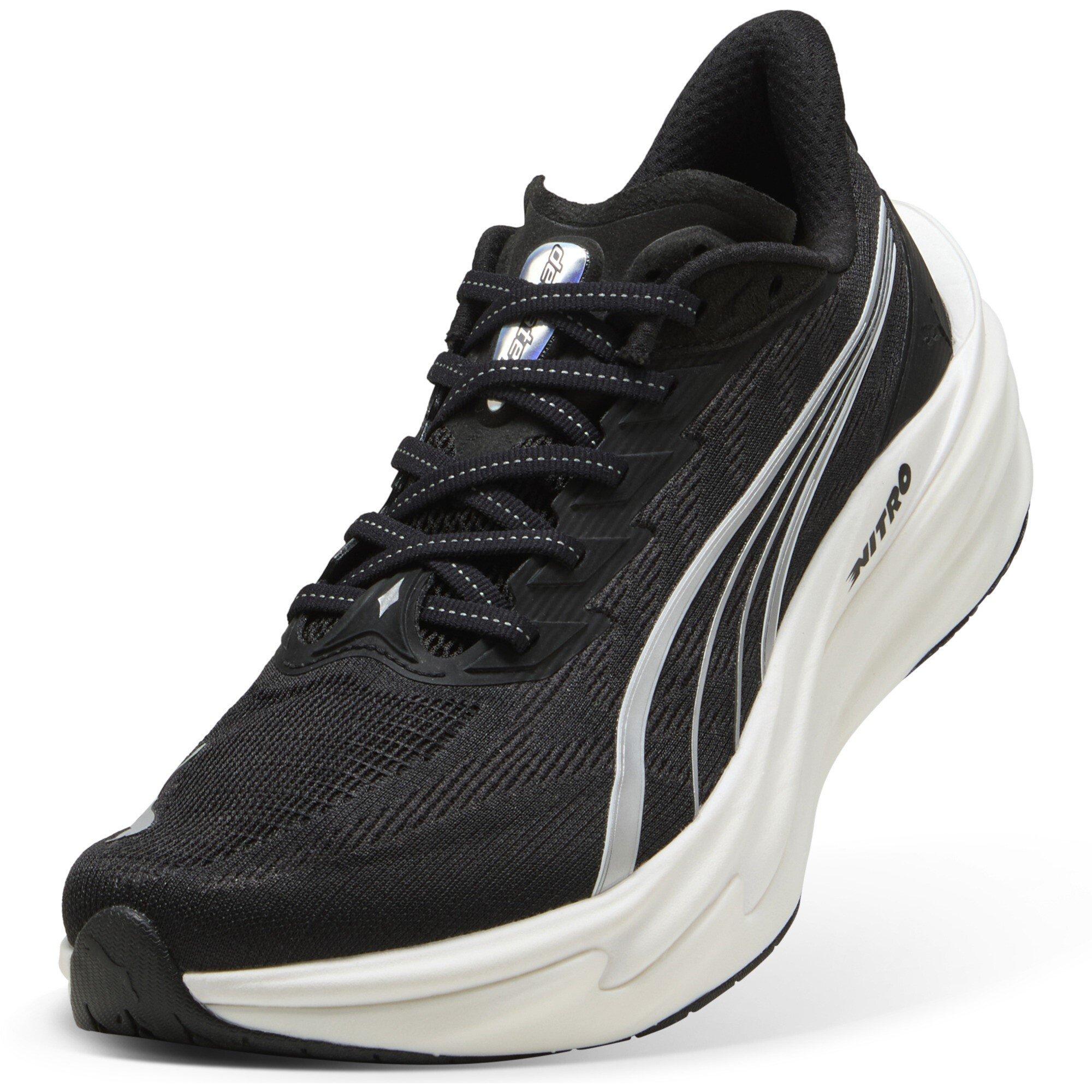 Black/White - Puma - Mens Puma Deviate Nitro 4 Road Running Shoes - 6