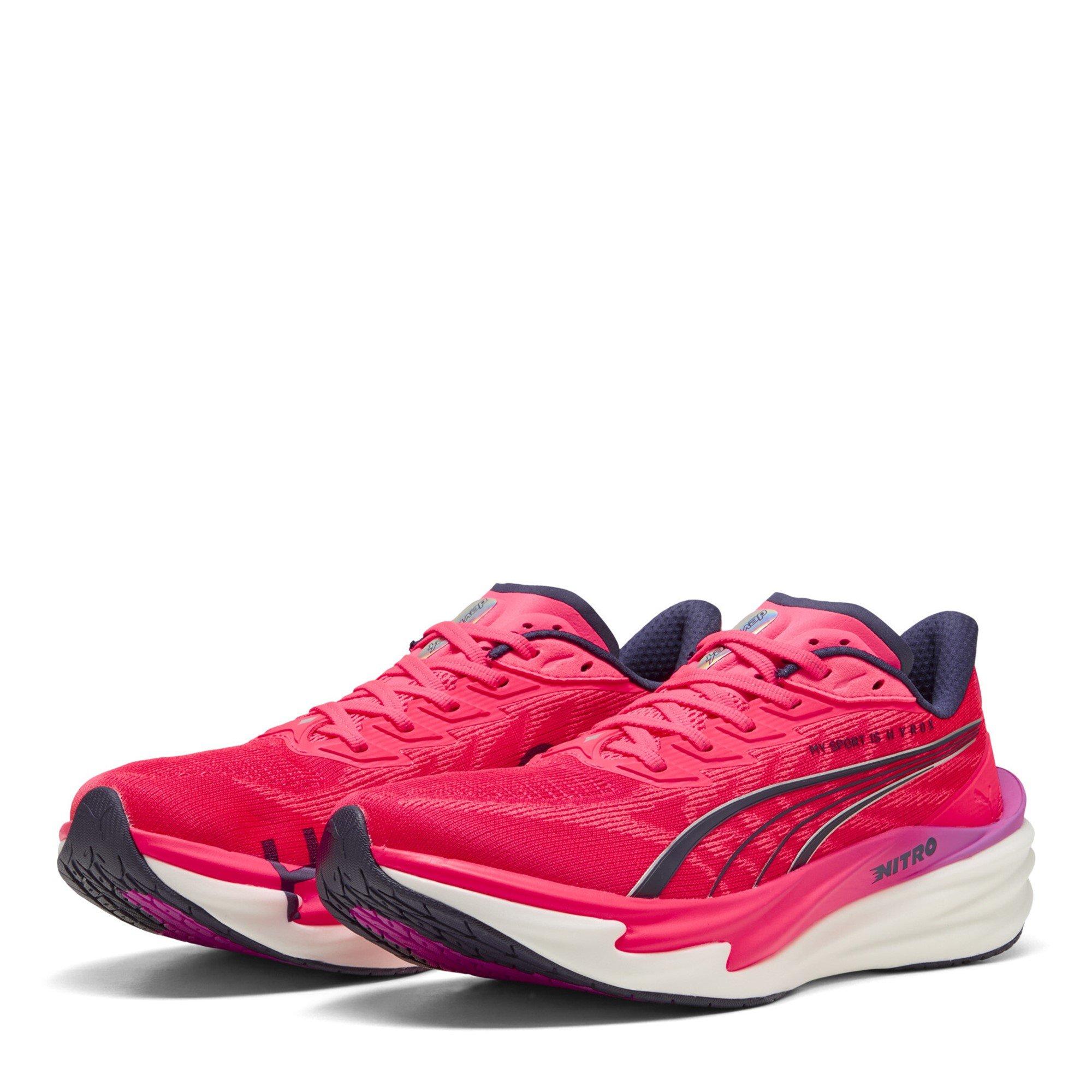 Puma Men's Deviate Nitro 4 Running Shoes - Hyrox Pink - 9.5 (44)