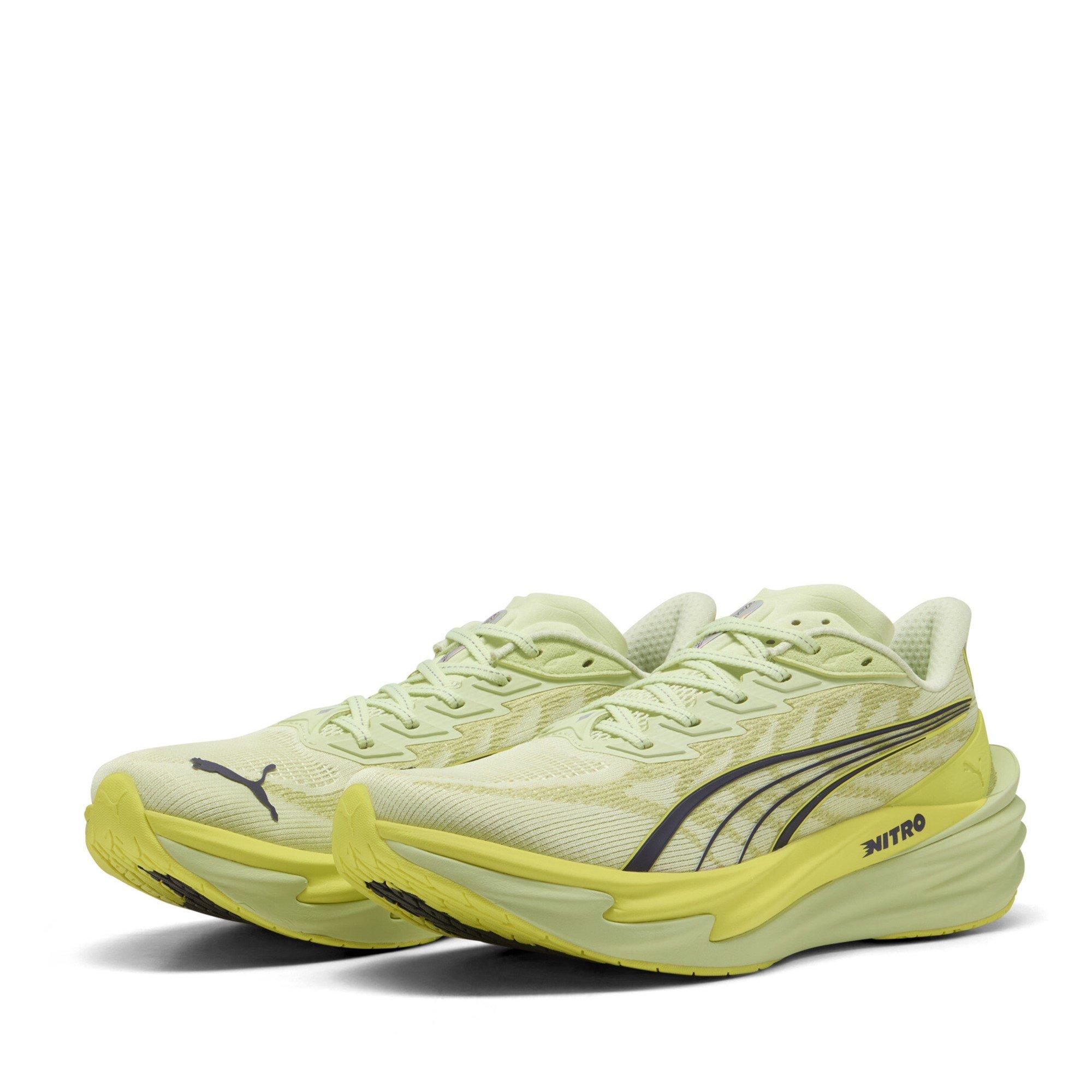 Puma Men's Deviate Nitro 4 Running Shoes - Spritz/Lux Lime - 11 (46)