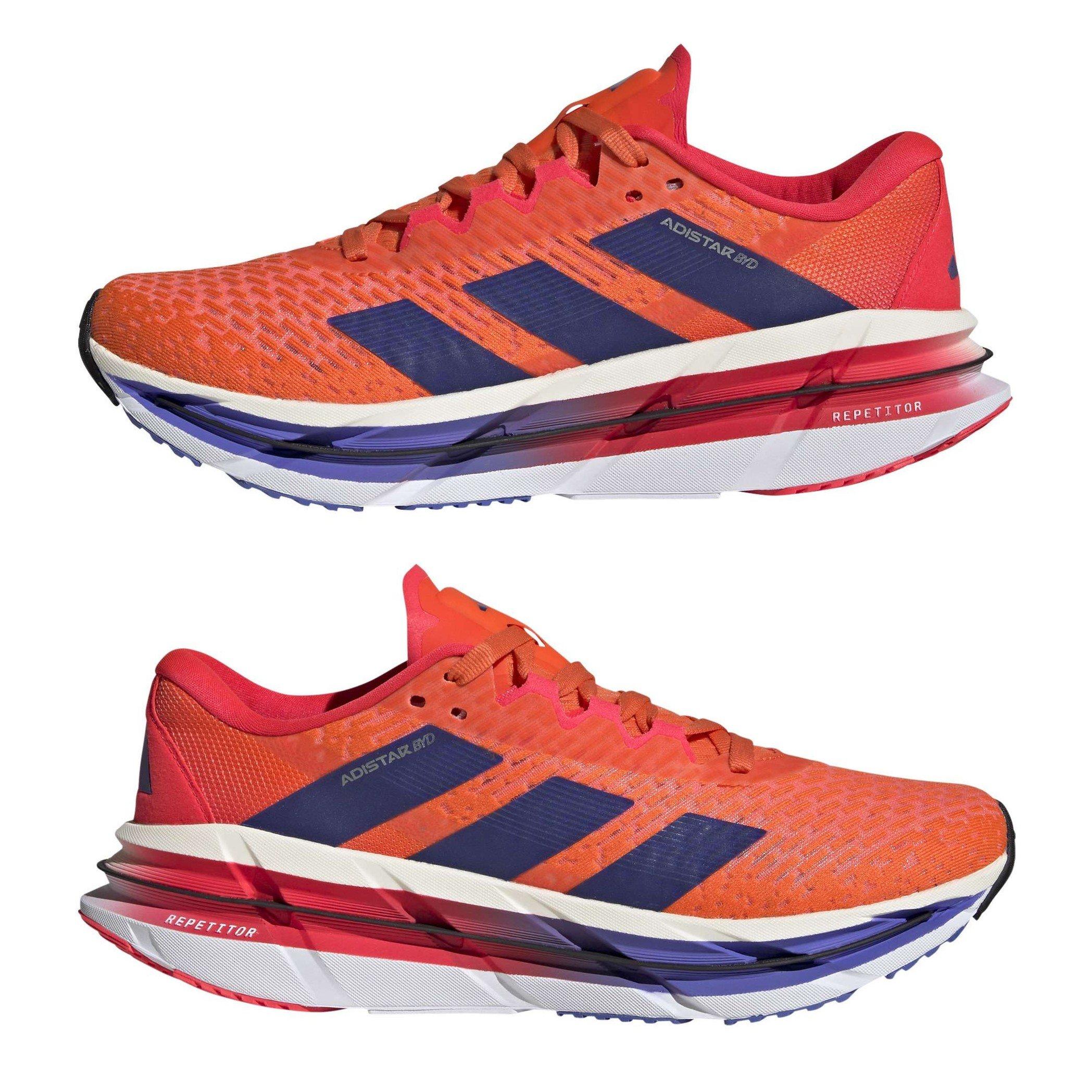 Orange/Blue/Red - adidas - Adistar Running Shoes - 9