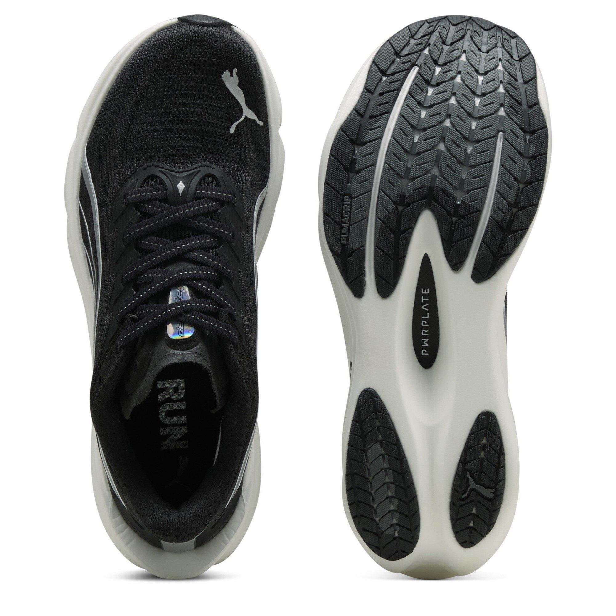 Black/White - Puma - Womens Puma Deviate Nitro 4 Road Running Shoes - 3