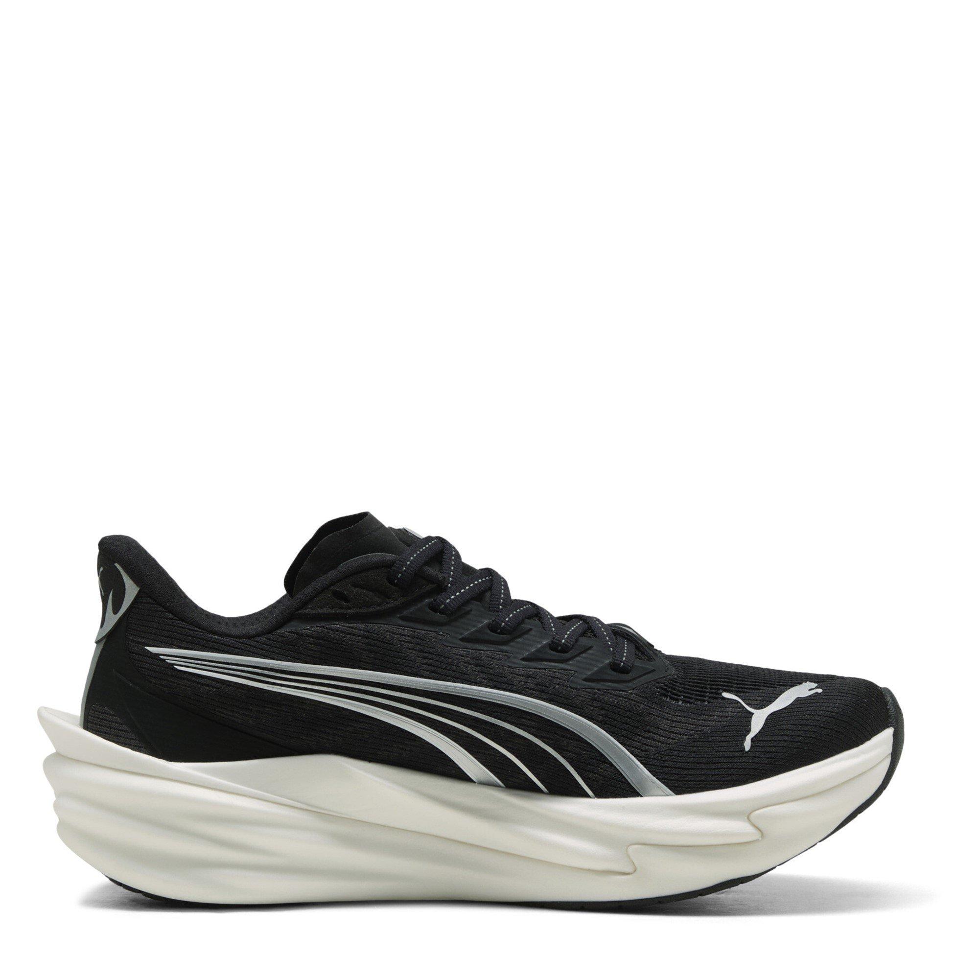 Black/White - Puma - Womens Puma Deviate Nitro 4 Road Running Shoes - 4