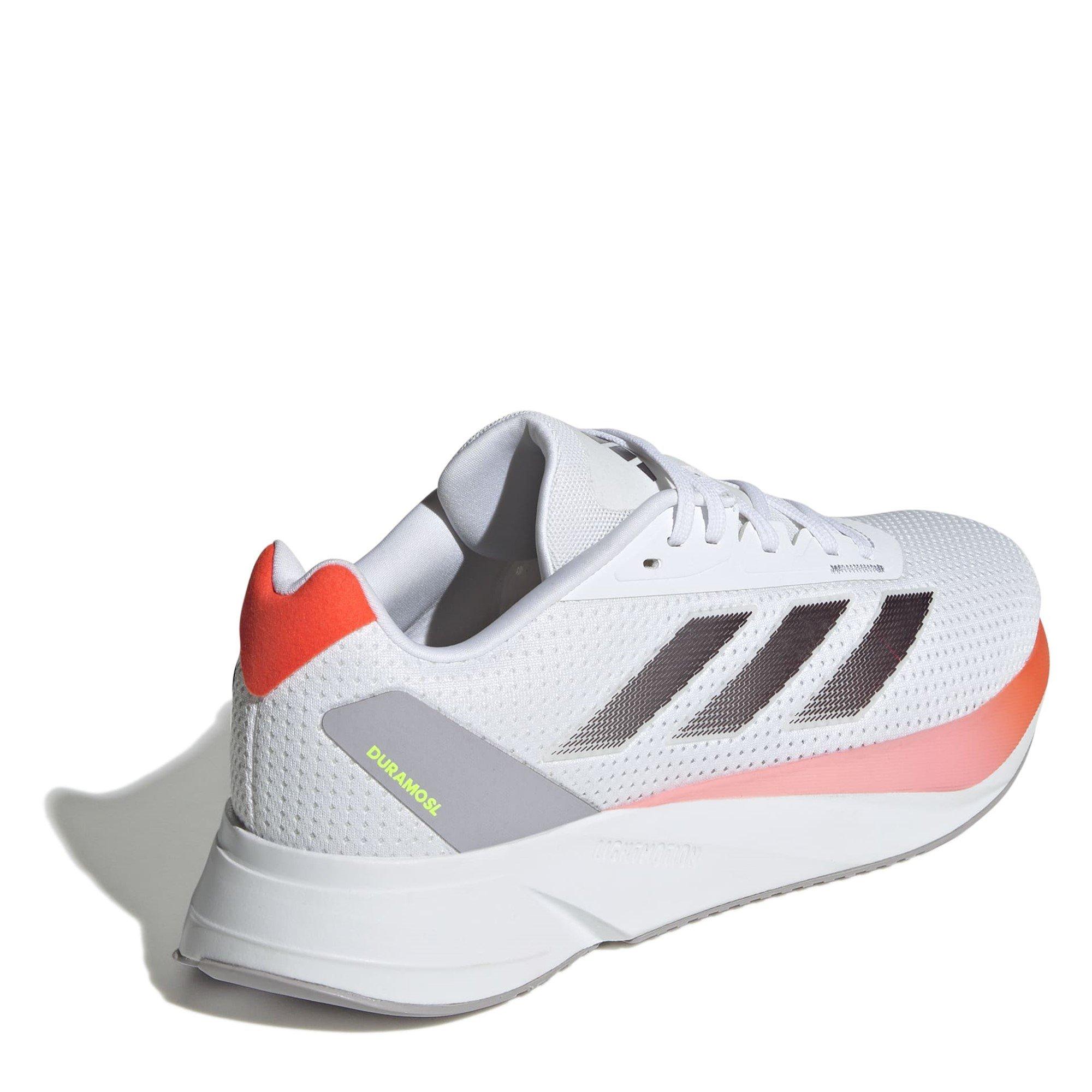White/Auora/Red - adidas - Duramo Sl M Road Running Shoes Mens - 5