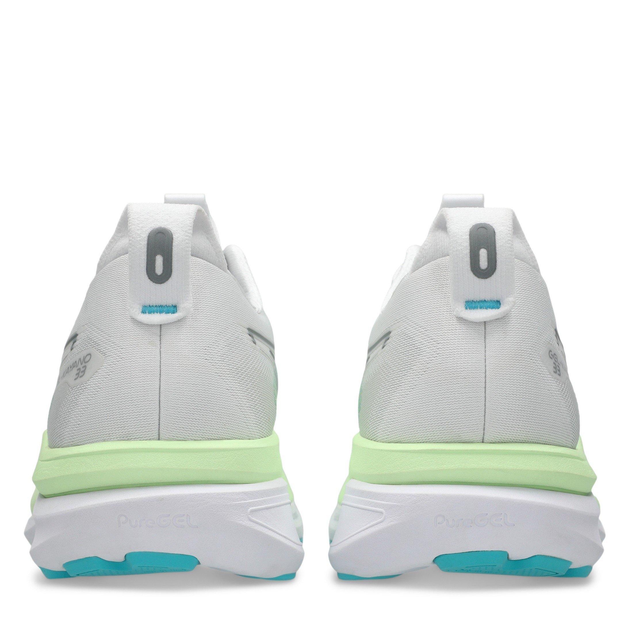 White/Aqua - Asics - ASICS Gel-Kayano 33 Mens Running Shoes - 7