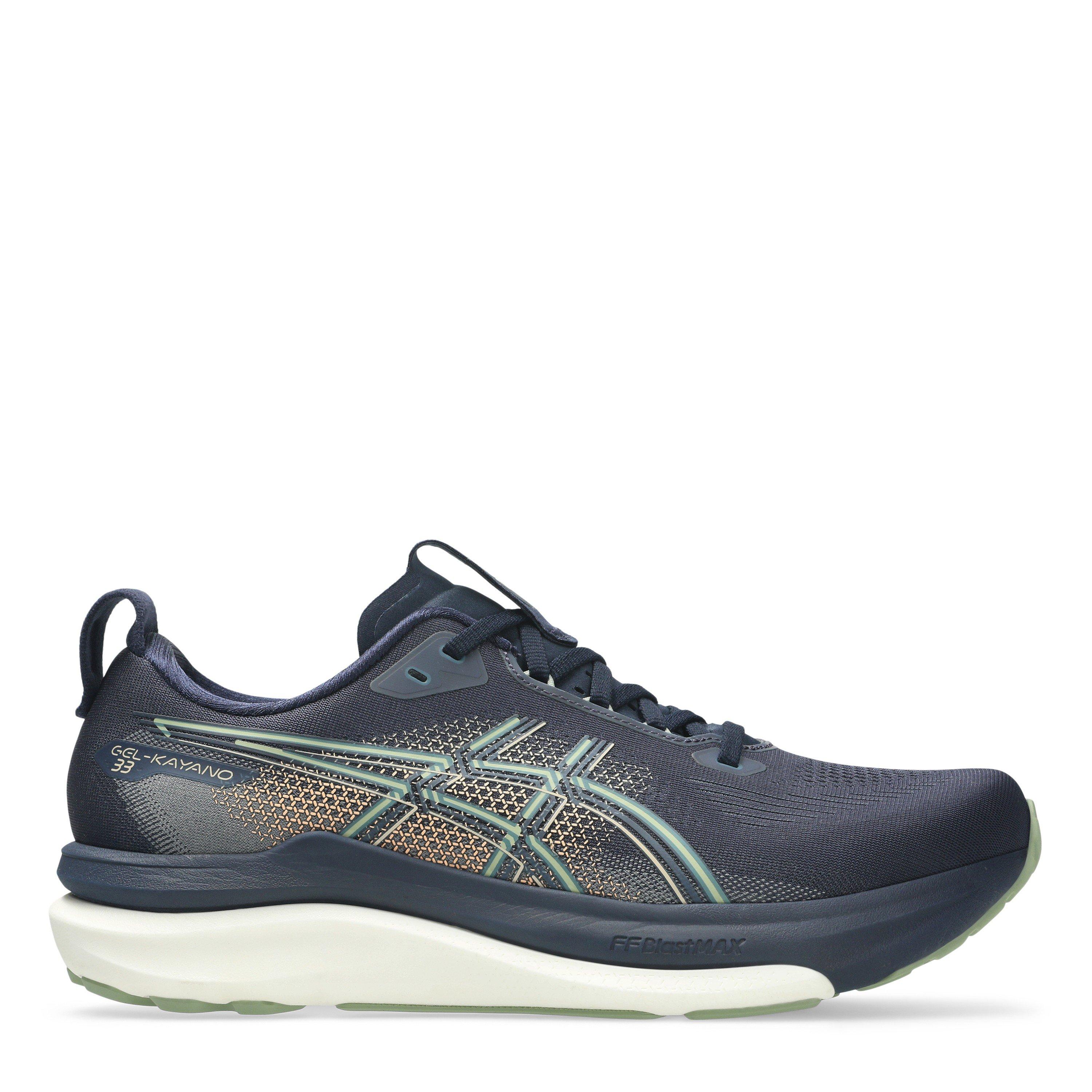 Asics Men's Gel-Kayano 33 Running Shoes - Midnight/Green - 8.5 (43.5)