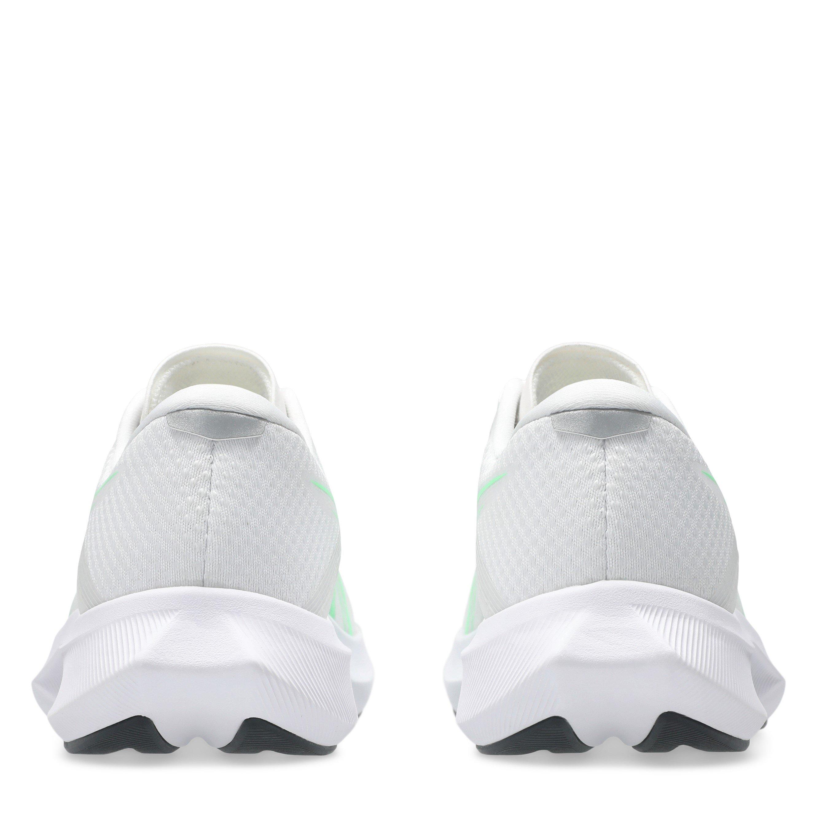 WHITE/GREEN - Asics - Hyper Speed 5 Womens Running Shoes - 7